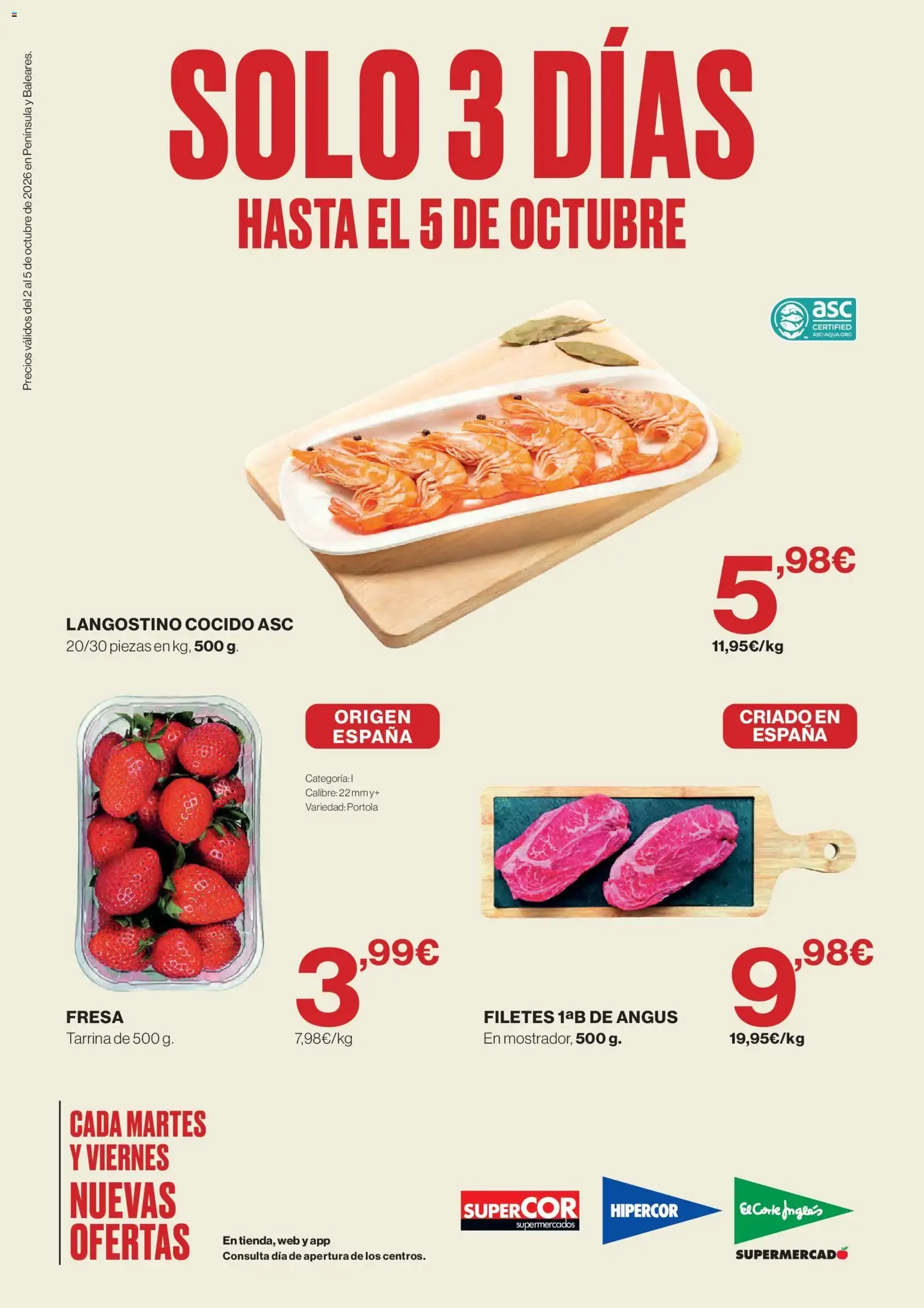 Catálogo de El Corte Inglés solo 3 días 02/10/2026 │Catálogo 2 de octubre al 5 de octubre 2026 - Página 1