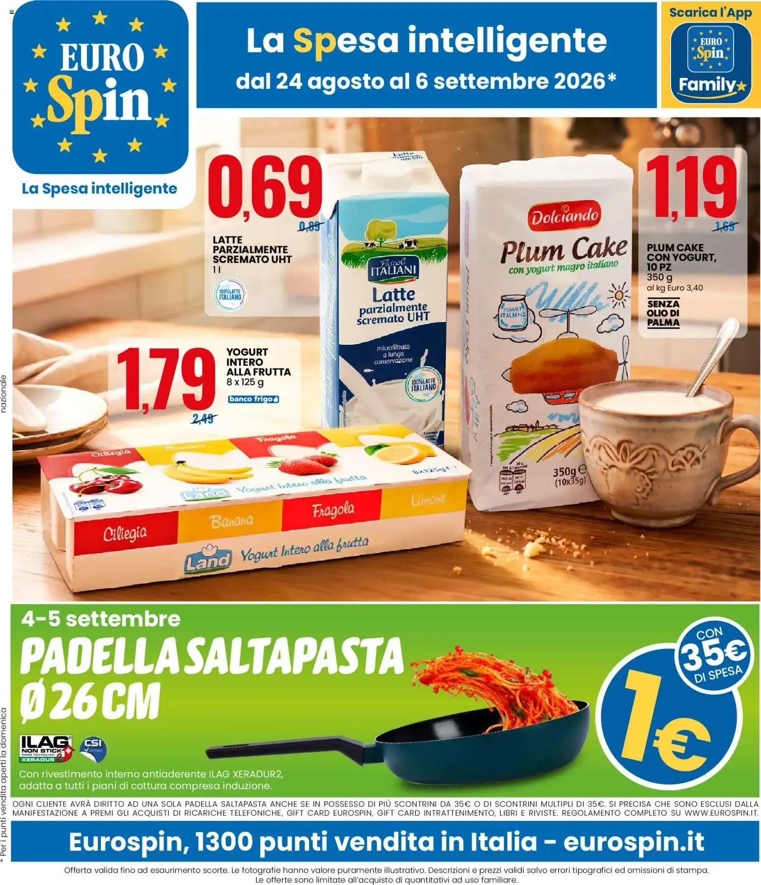 Eurospin - La Spesa intelligente da 24 agosto a 6 settembre di 2026 - Pagina del volantino 1