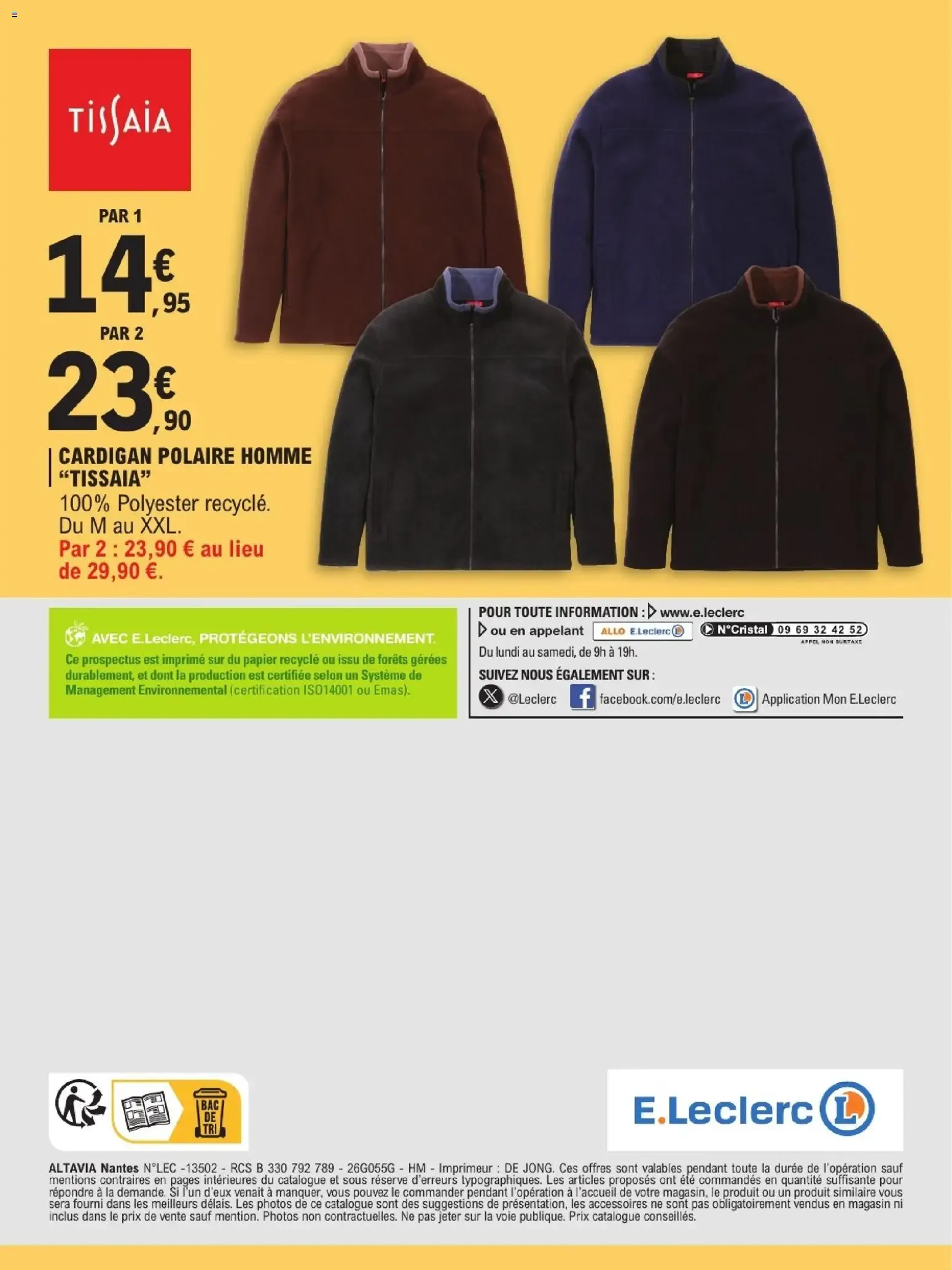 L'ESSENTIEL DE LA SAISON À PRIX E.LECLERC du 13 octobre au 24 octobre 2026 - Catalogue page 20