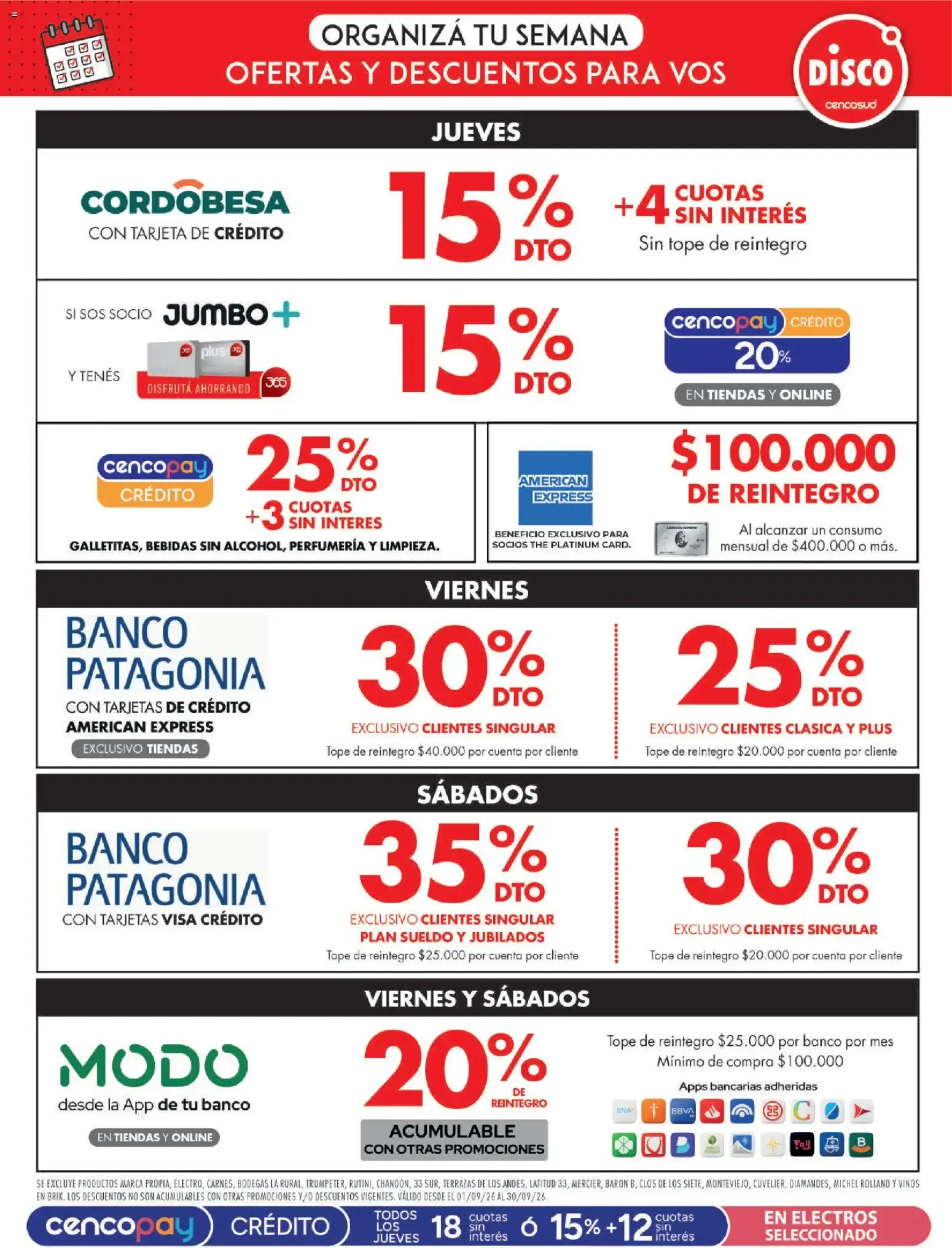 Ofertas de Disco - Ofertas | Córdoba del 04/09/2026 - 06/09/2026 4 de septiembre al 6 de septiembre 2026 - Página 12 del catálogo