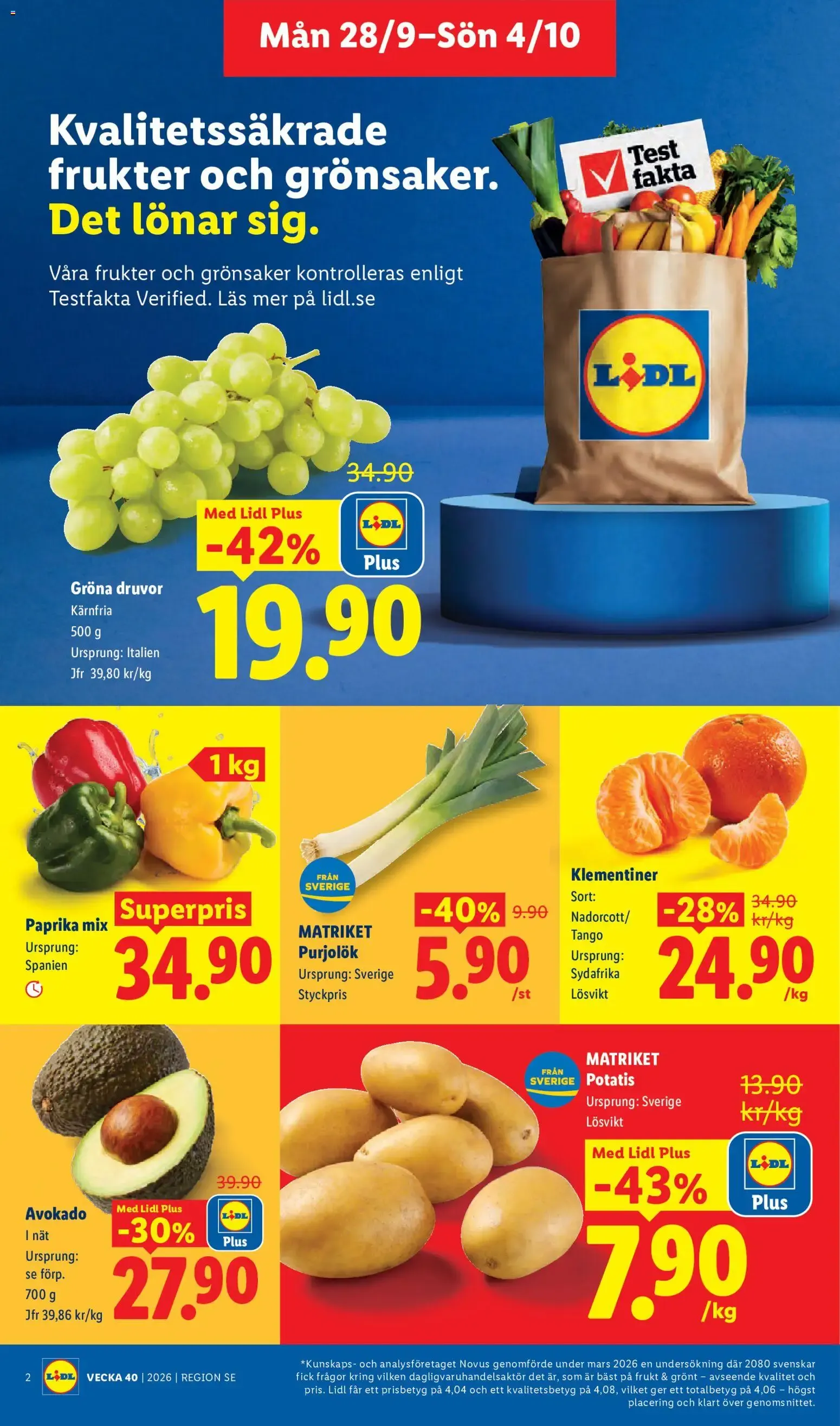 Lidl erbjudanden från 28/09/2026 - 04/10/2026 > Reklamblad nuvarande rabatter från 28 september till 4 oktober 2026 - Reklamblad sidor 2