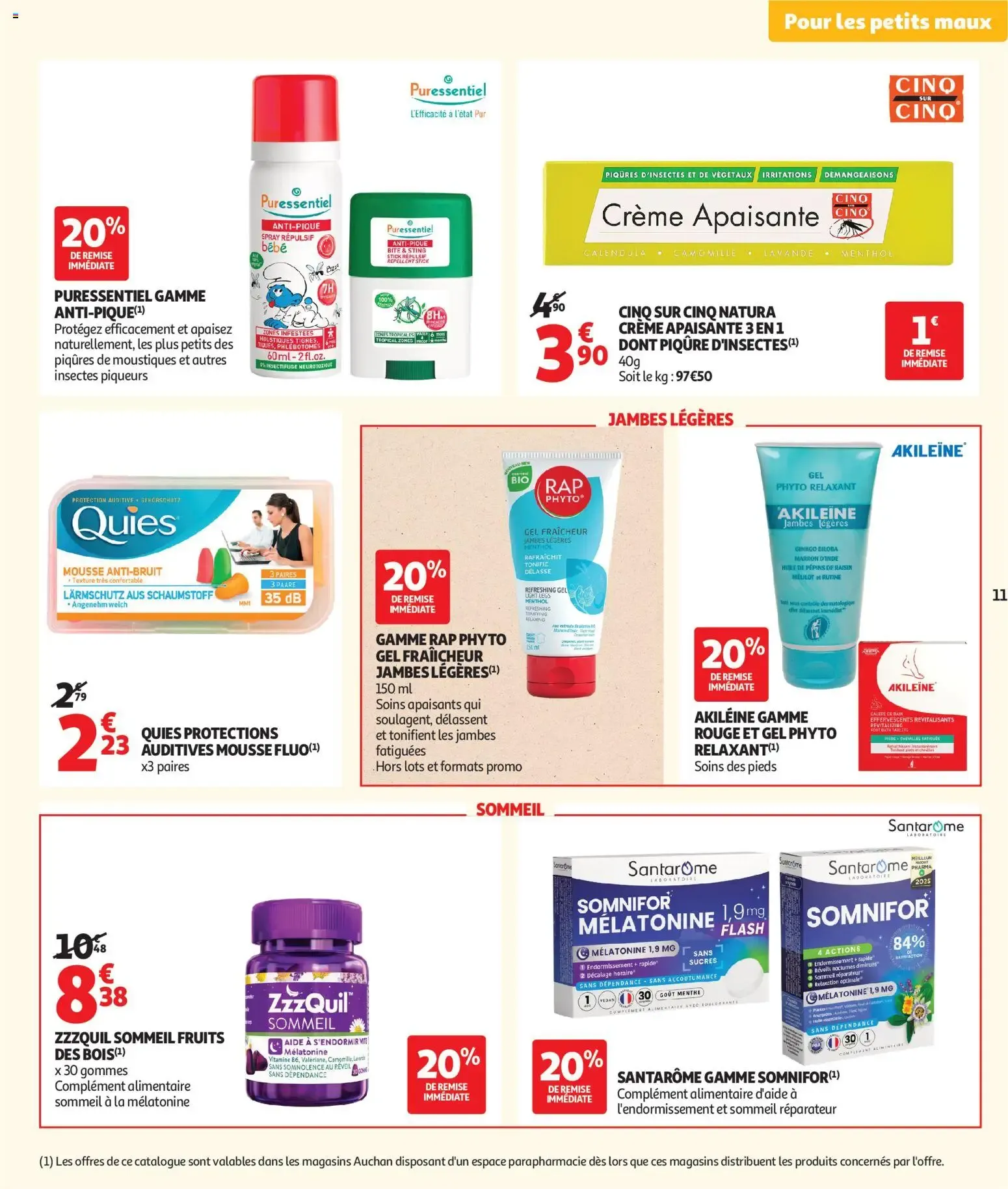 Auchan Parapharmacie, beauté à partir du 02/06/2026 - promo en ligne du 2 juin au 24 juin 2026 - Catalogue page 11