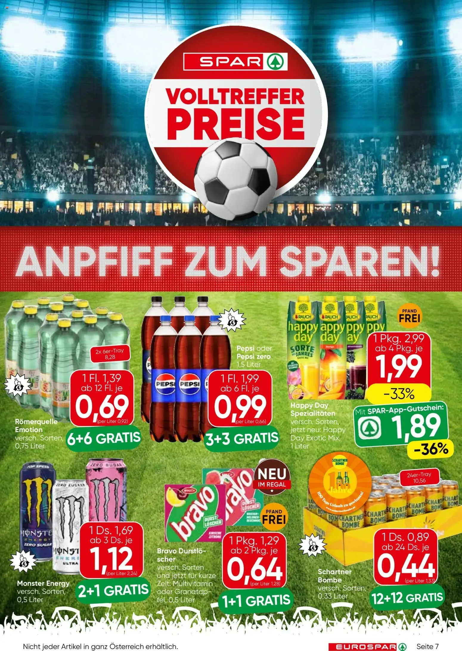 Eurospar Flugblatt von 01.07.2026 - Aktuelle Angebote von 1. Juli bis 15. Juli 2026 - Flugblätt seite  7