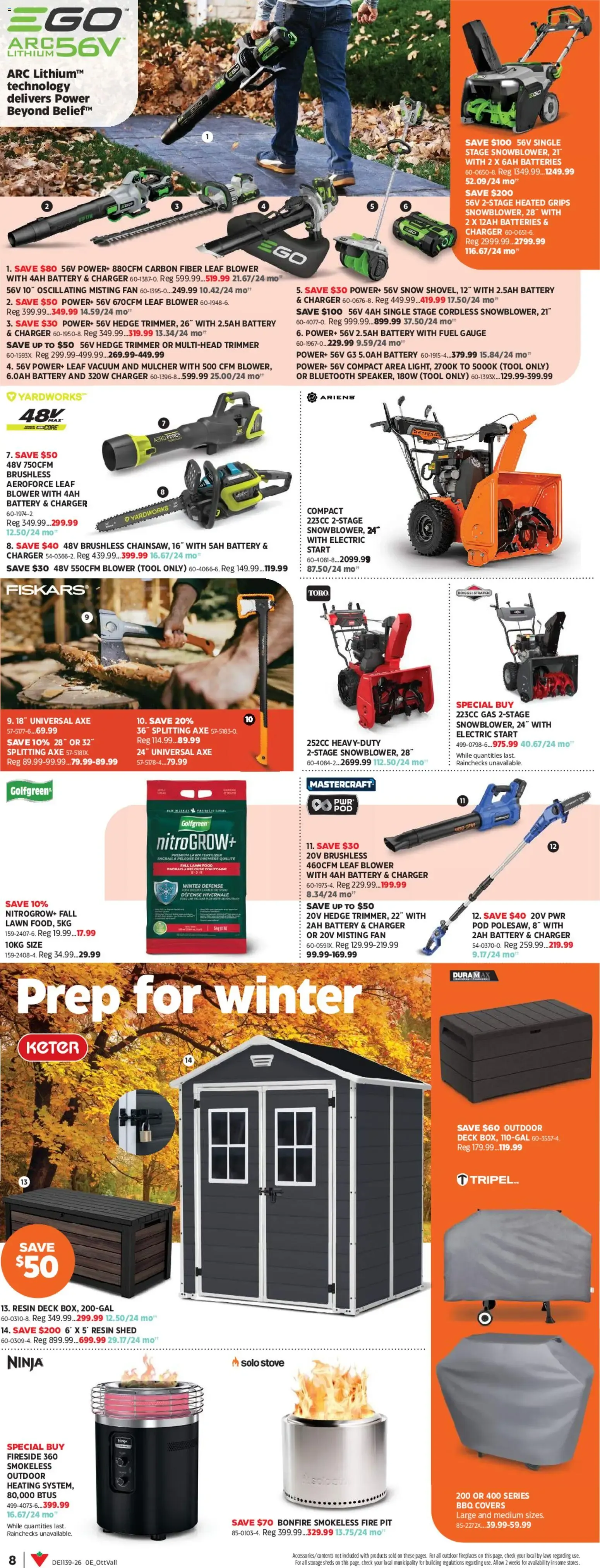 Canadian Tire flyer - Fall inspirations from Sep 24, 2026 > weekly specials & deals from September 24 to October 14 2026 - flyer page 8