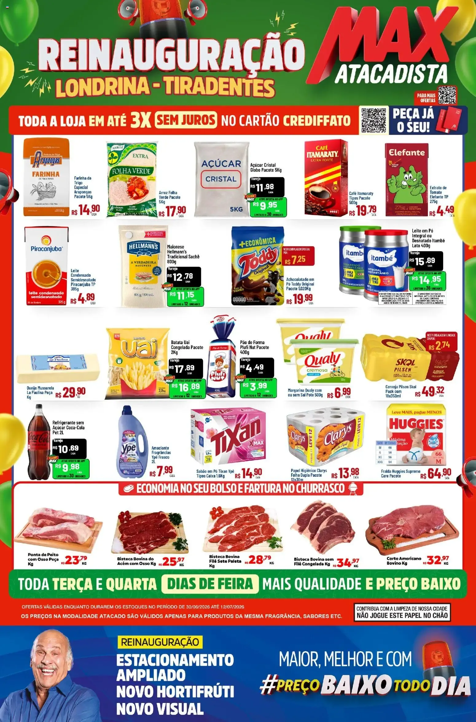 Max Atacadista ofertas Reinauguração de 30/06/2026 | Promoções Online