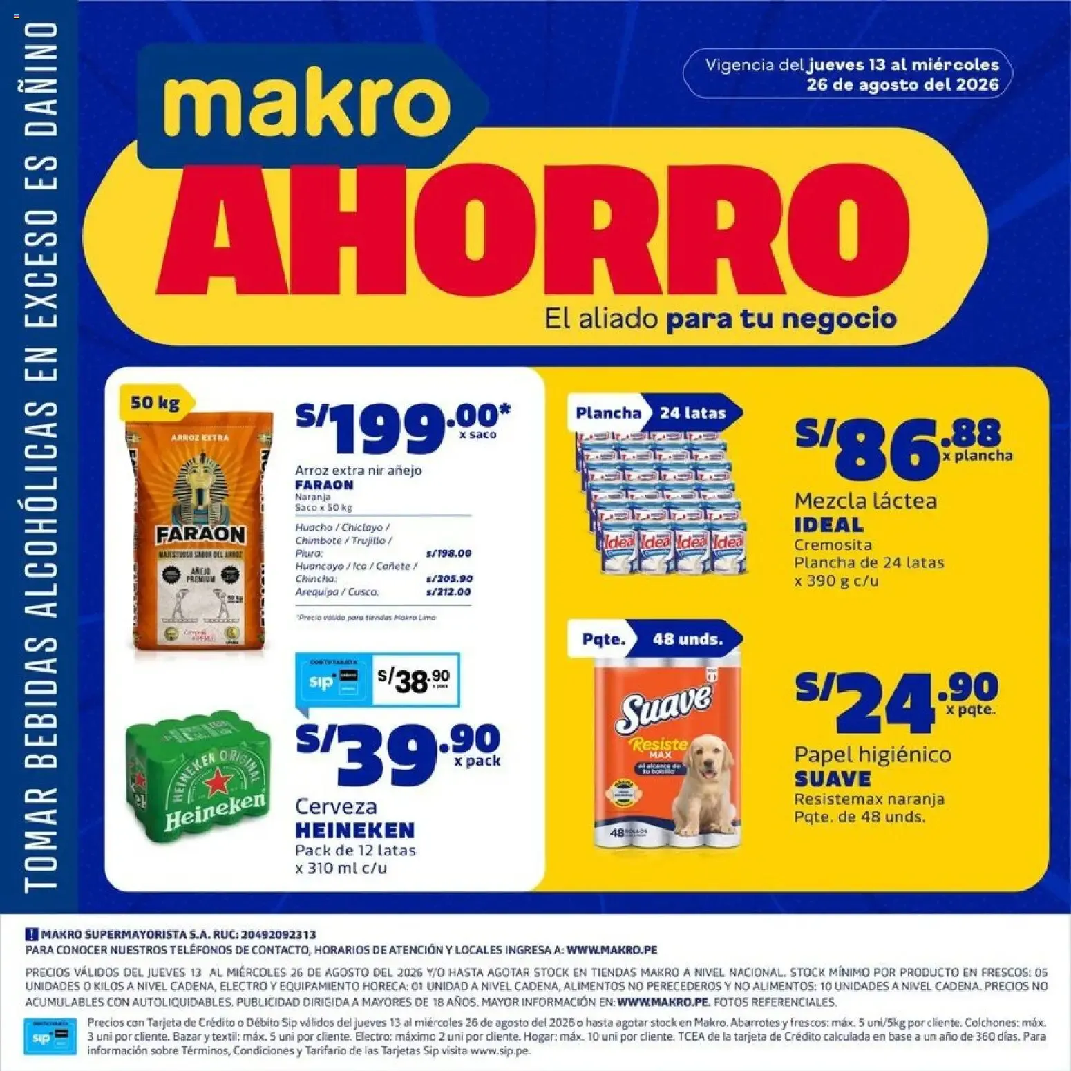 Catalogo de Makro Ahorro: El aliado para tu negocio 13 de agosto al 26 de agosto 2026 - Pag 1