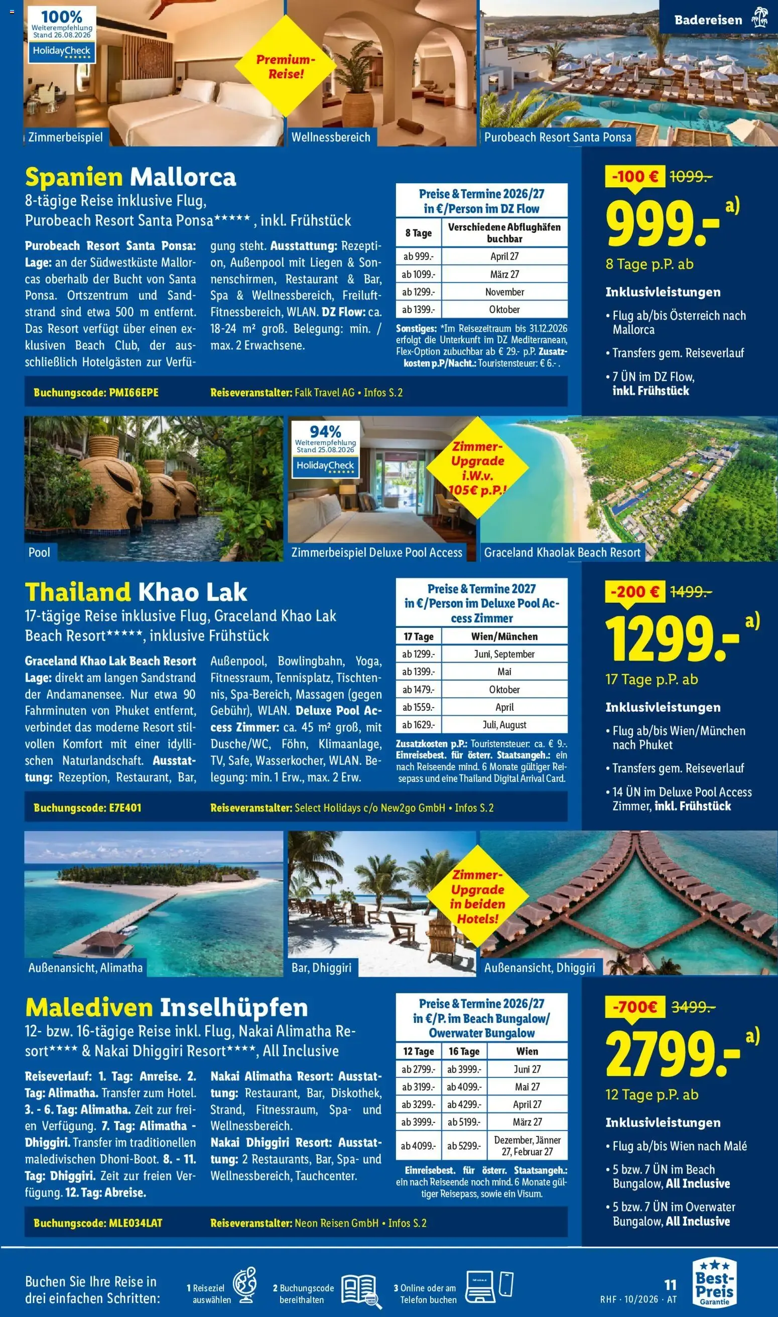 Lidl Reisen: Buchbar vom 30.09. bis 31.10.2026 von 30. September bis 31. Oktober 2026 - Flugblätt seite 11
