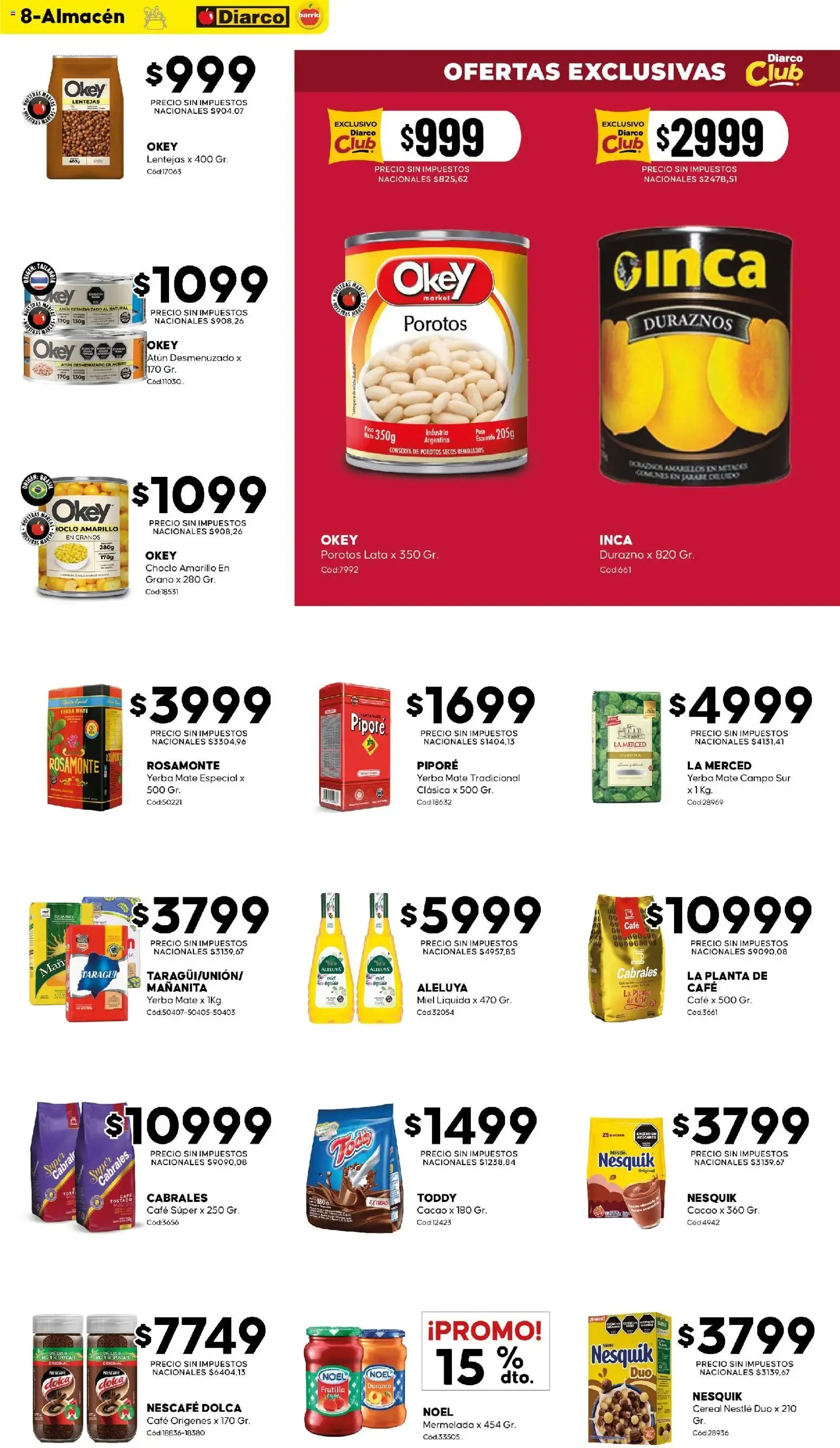 Ofertas de Diarco - Ofertas en Diarco Barrio del 14/09 - 18/09 14 de septiembre al 18 de septiembre 2026 - Página 8 del catálogo