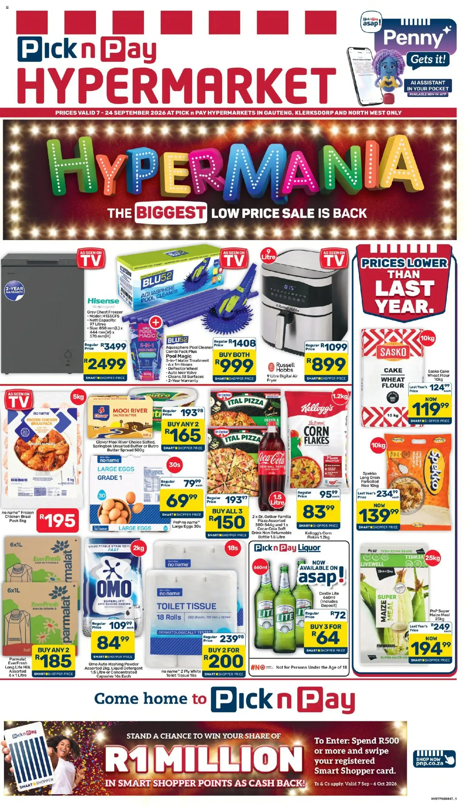 Pick n Pay Inland Provinces - Hypermarket Specials (07/09/2026 - 24/09/2026) Online from 7 September to 24 September 2026 - Catalogue Page 1