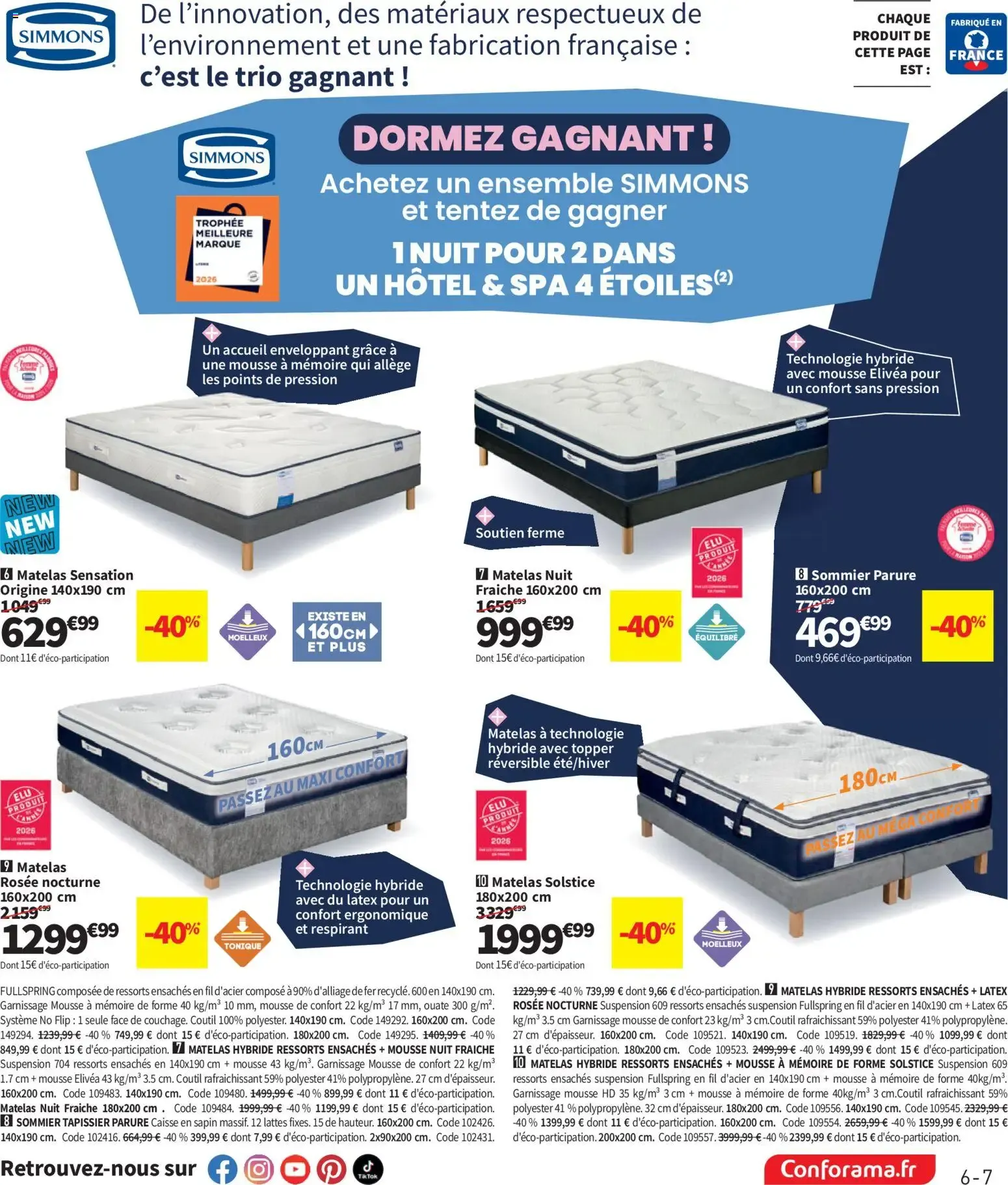 Conforama - Dormez Confo: La Grande Literie du 7 juillet au 3 août 2026 - Catalogue page 7