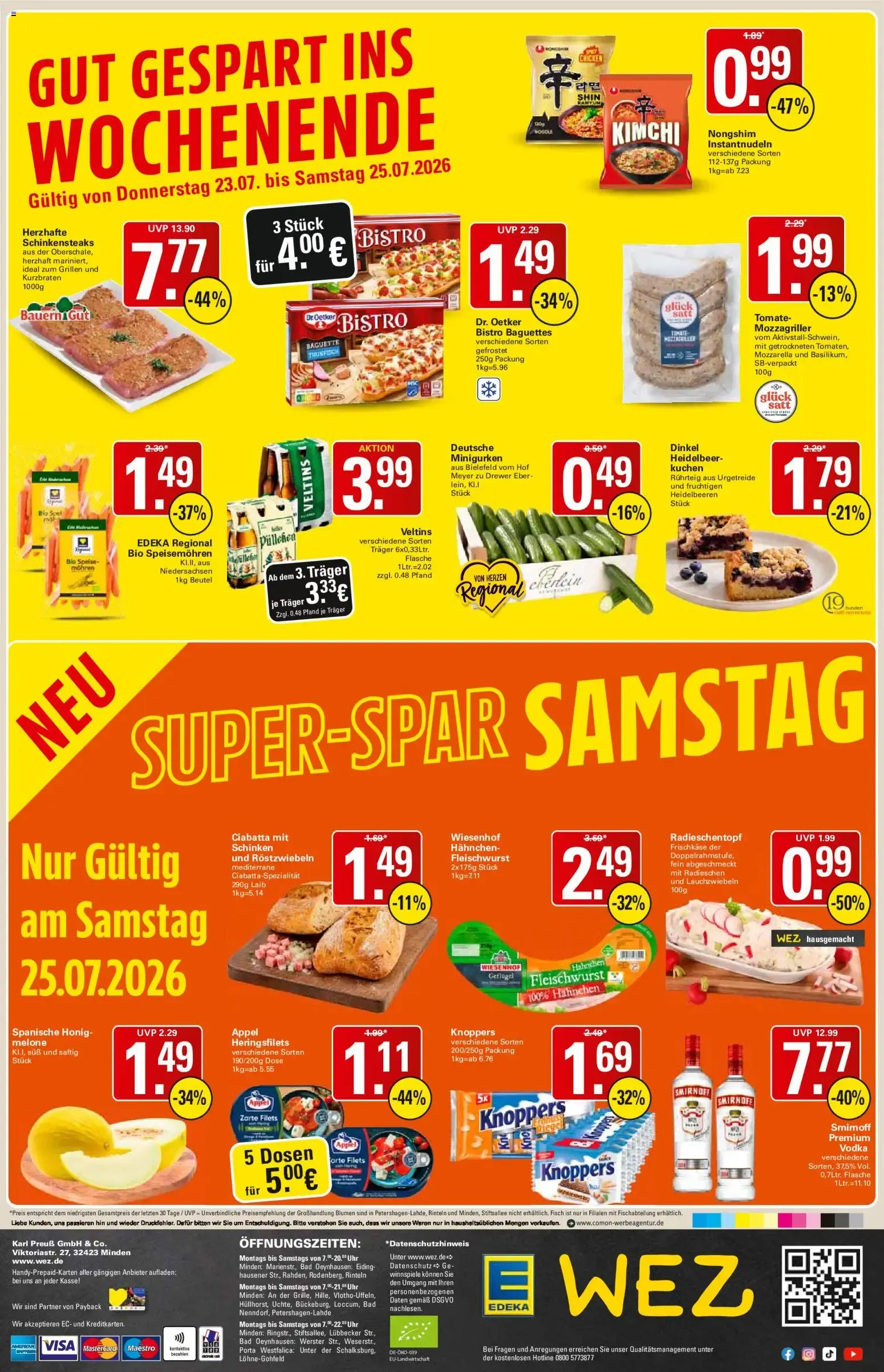 Die WEZette von 20. Juli bis 25. Juli 2026 - Prospekt seite 16