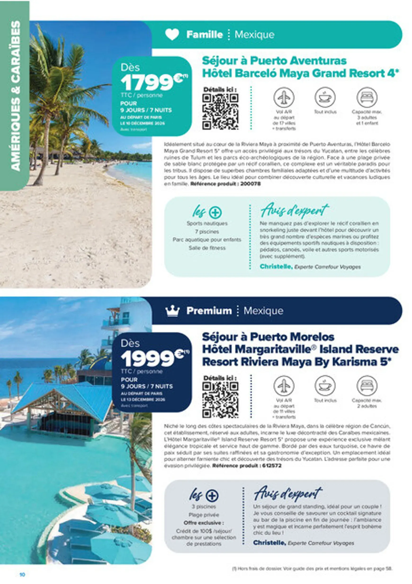 Carrefour Voyages - Créations Voyages (Automne-Hiver 2026-2027) du 1 septembre au 31 mars 2027 - Catalogue page 10