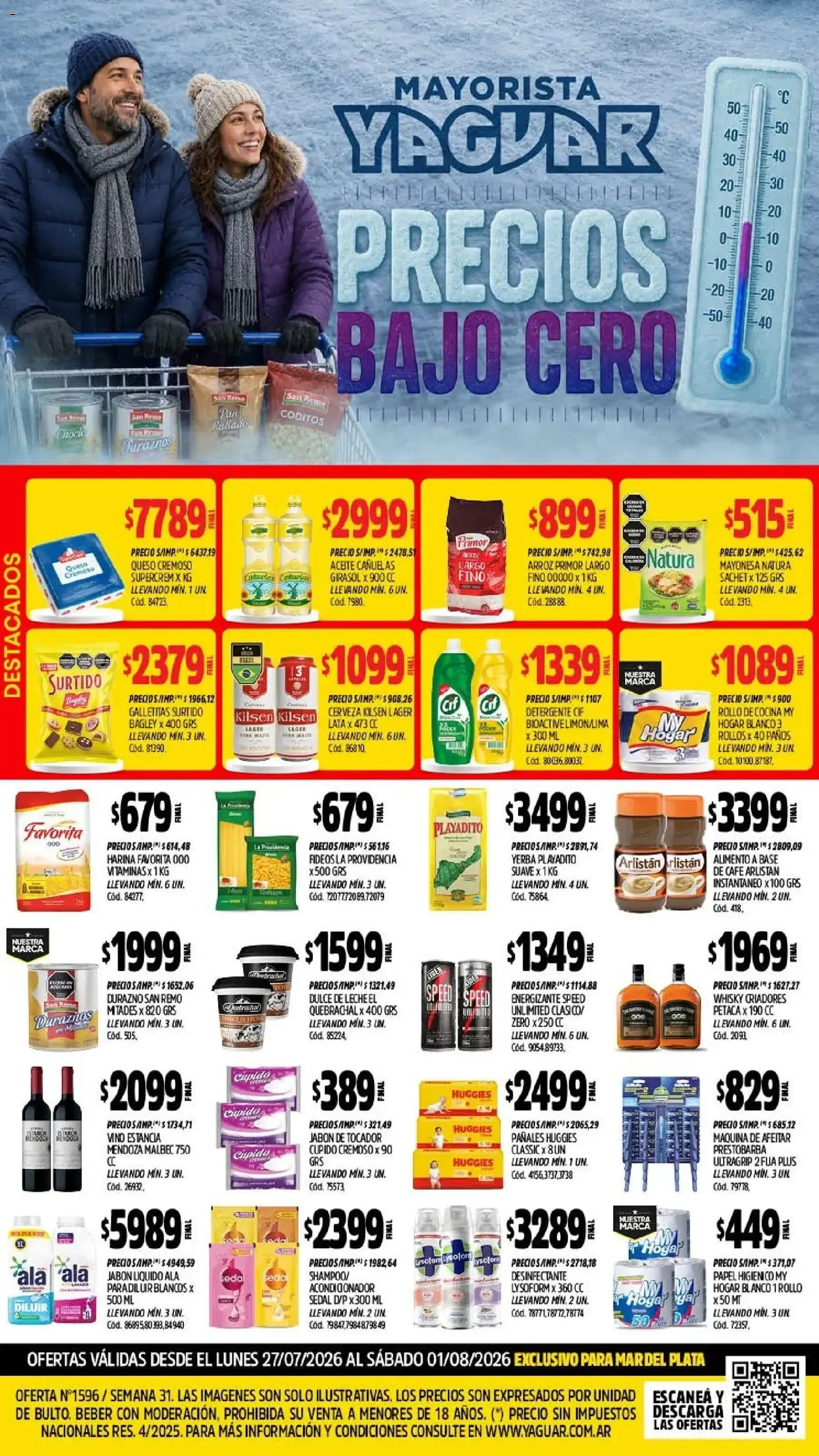Ofertas de Yaguar - Oferta Semanal Mar del Plata del 27/07/2026 - 01/08/2026 27 de julio al 1 de agosto 2026 - Página 1 del catálogo
