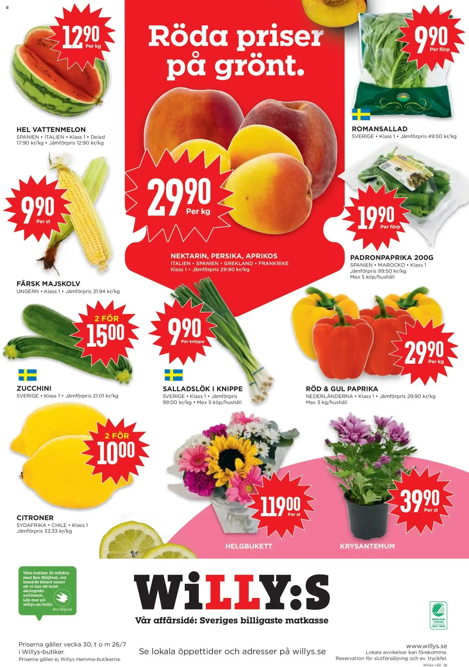 Willys erbjudanden från 20/07/2026 - 26/07/2026 > Reklamblad nuvarande rabatter från 20 juli till 26 juli 2026 - Reklamblad sidor 8