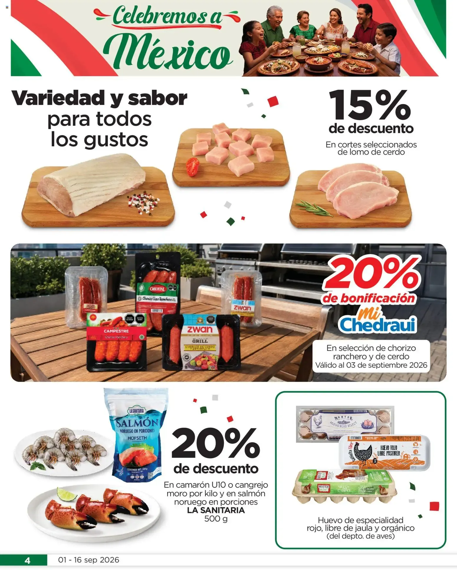 Catálogo de Chedraui folleto Llevarte más cuesta menos (01/09/2026 - 16/09/2026) - catálogo en línea 1 de septiembre al 16 de septiembre 2026 - Pagina 4