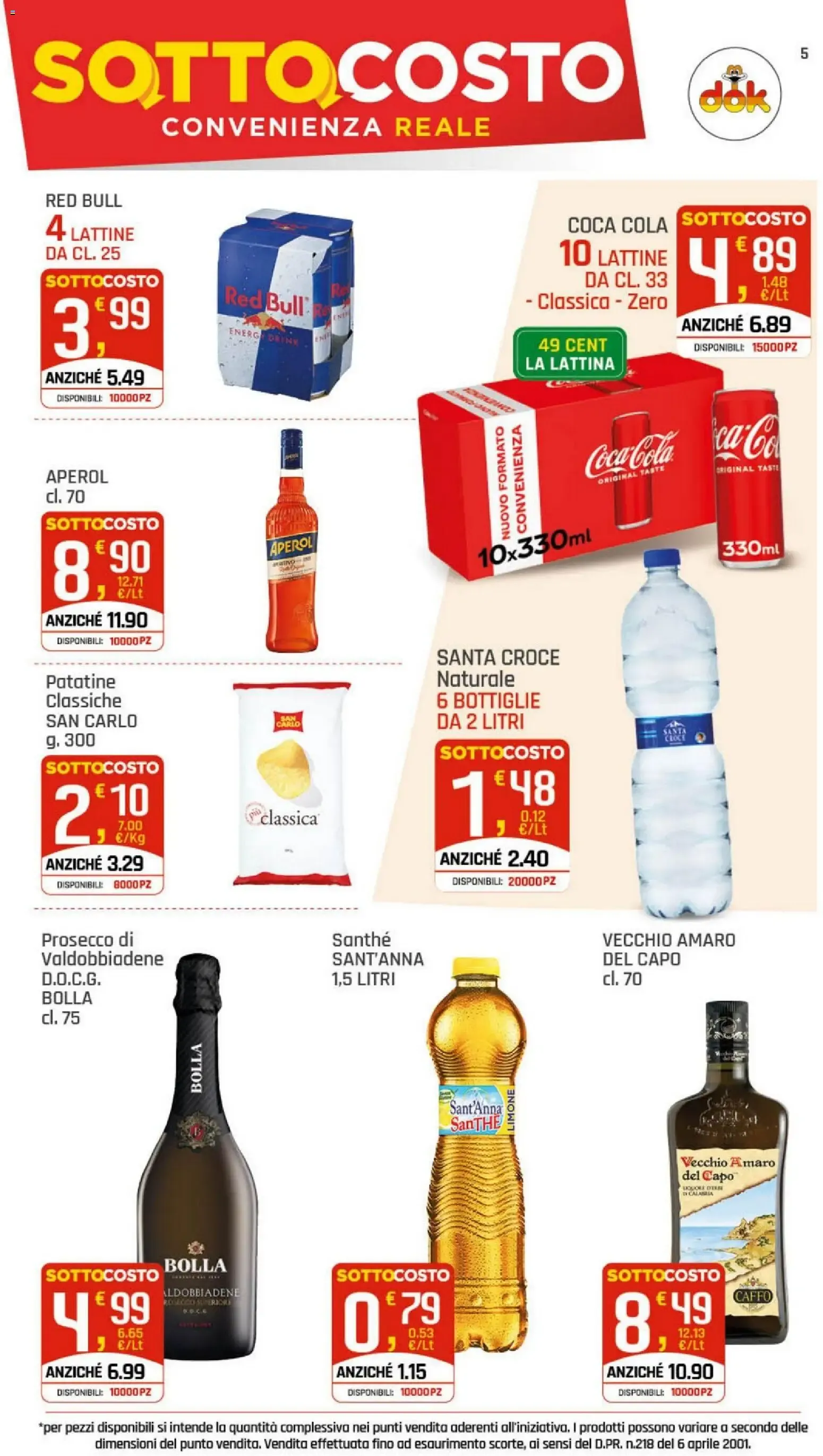 DOK Supermercati - Sotto Costo da 9 luglio a 18 luglio di 2026 - Pagina del volantino 5