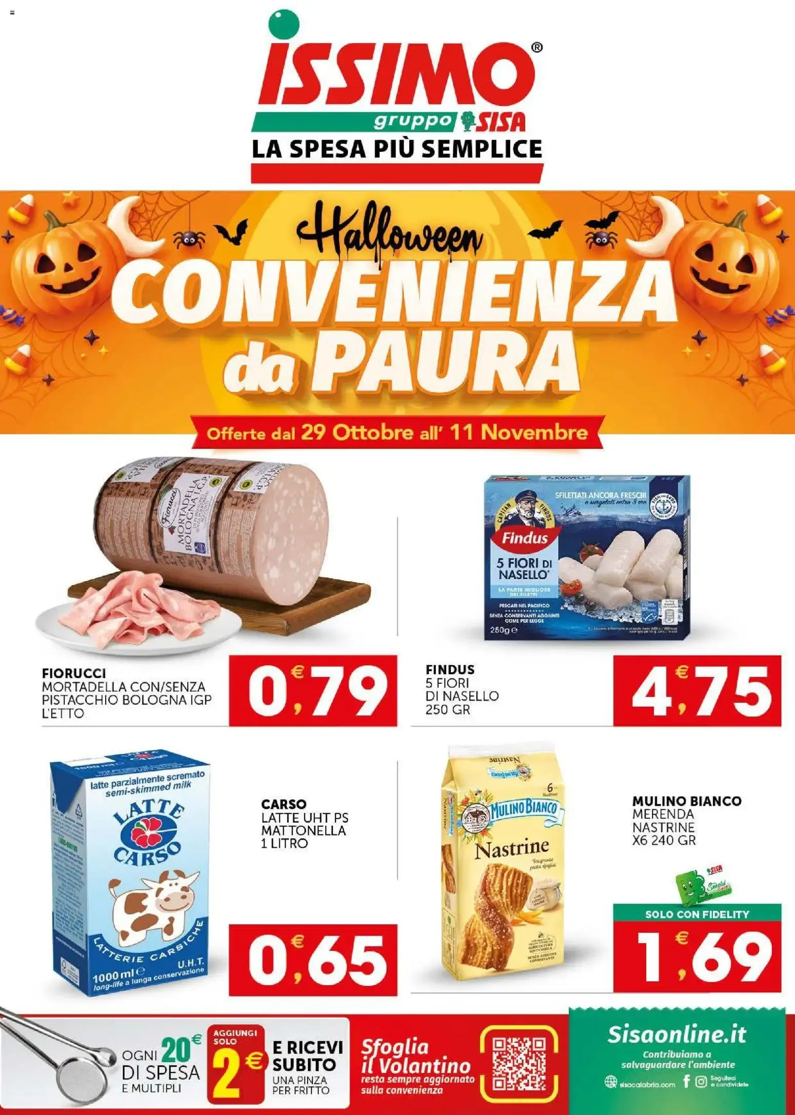 Issimo SISA Halloween Convenienza da Paura da 29 ottobre a 11 novembre di 2026 - Pagina del volantino 1