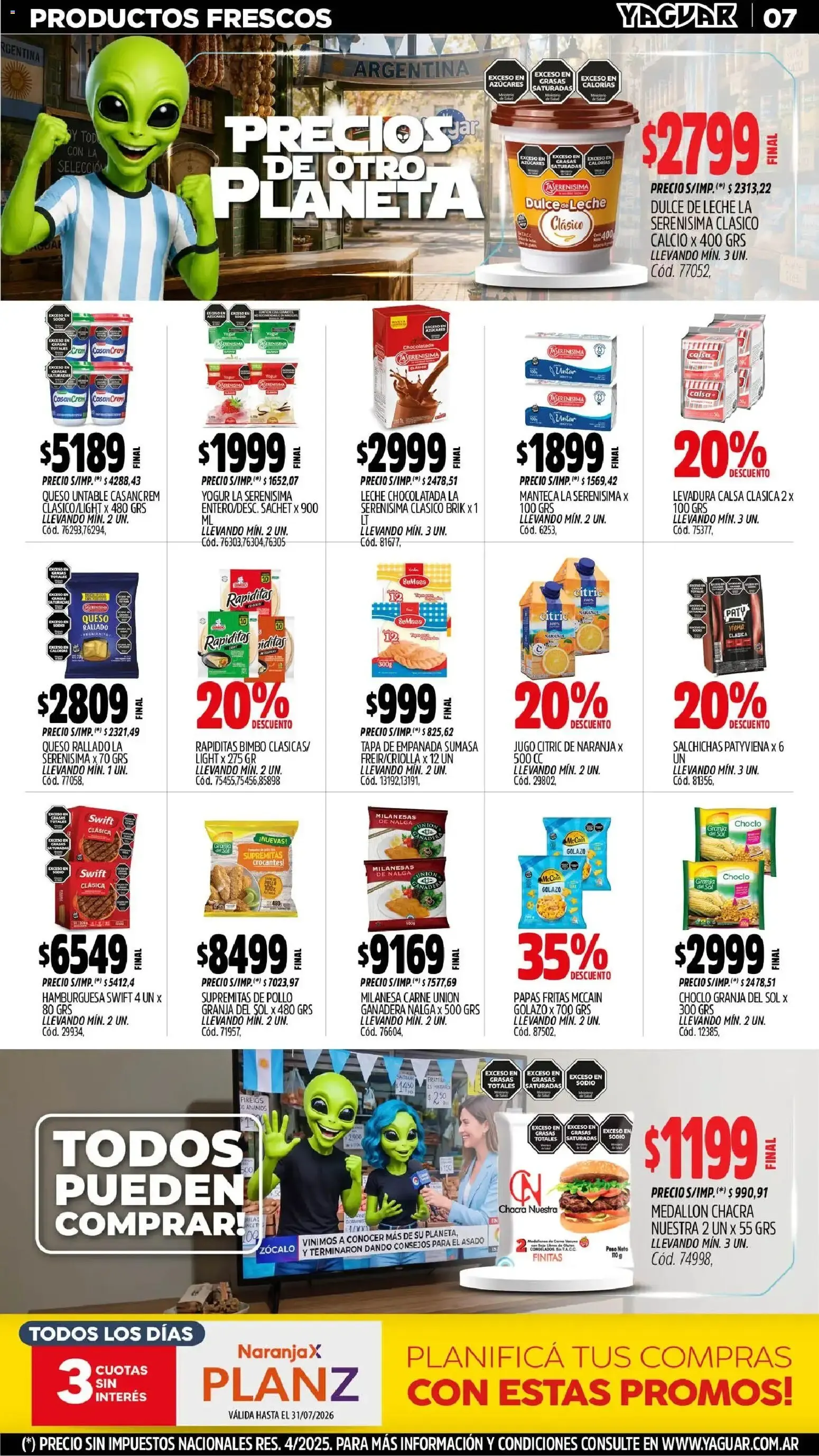 Ofertas de Mayorista Yaguar: Precios de otro planeta 29 de junio al 5 de julio 2026 - Página 9 del catálogo