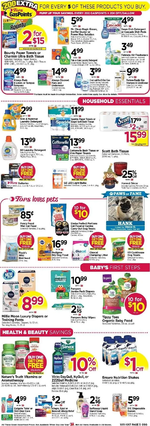 Weekly ad Current Tops Markets leaflet valid from Sunday 10/11/2026 to Saturday 10/17/2026 from October 11 to October 17 2026 - Page 5