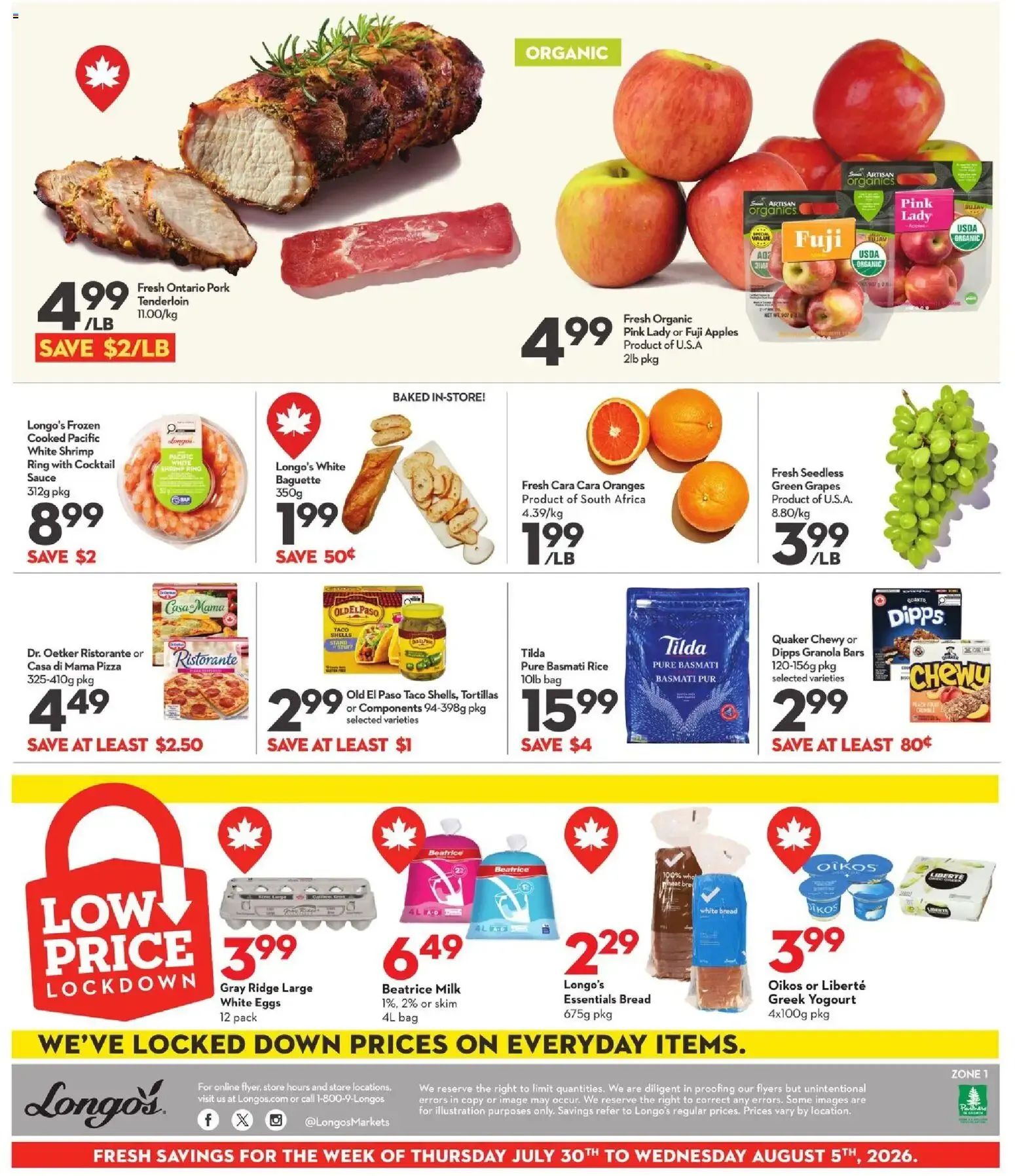 Longo's Civic Holiday Hours from August 3 to August 3 2026 - flyer page 4