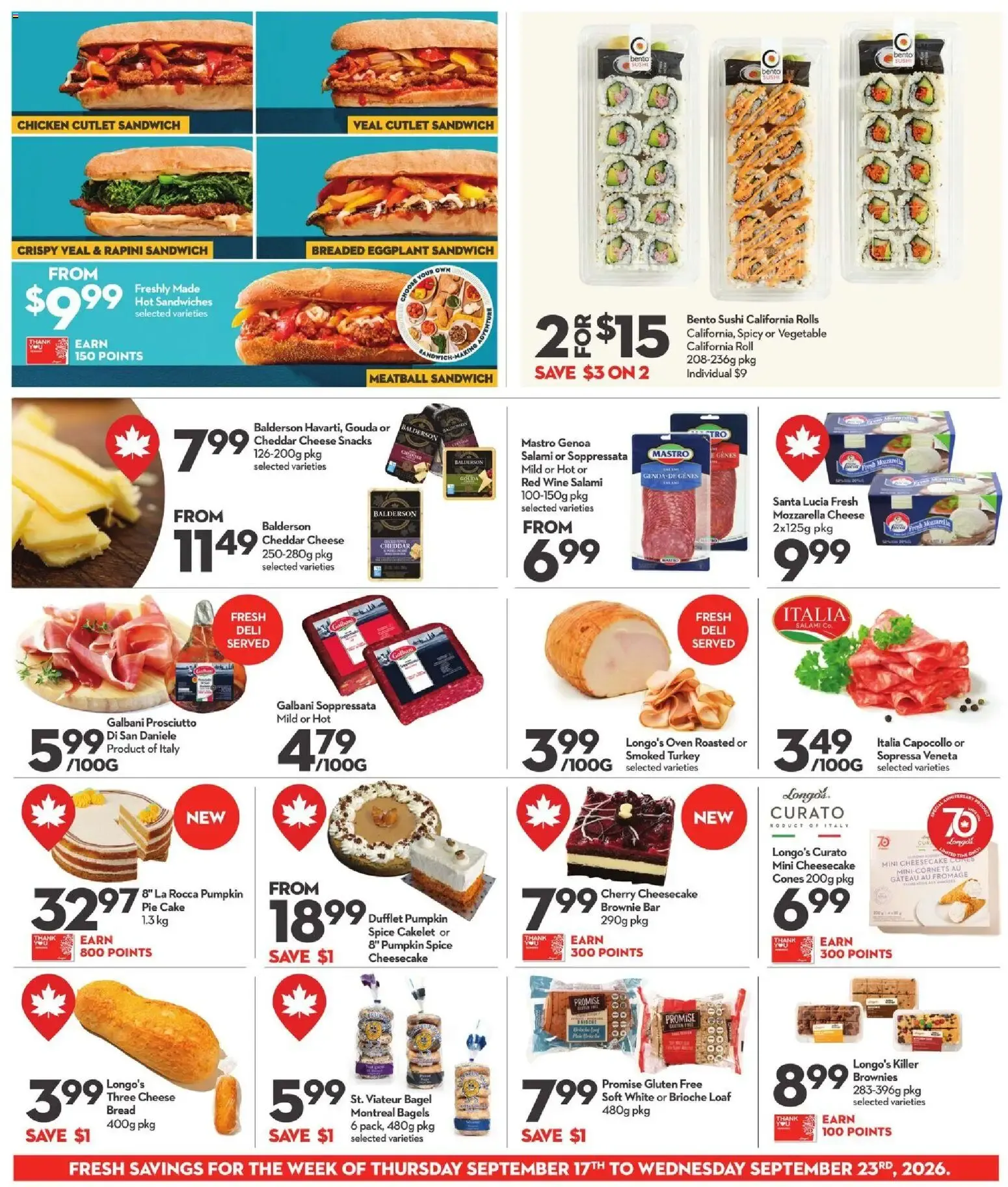 Longo's weekly flyer / circulaire from Sep 17, 2026 > weekly specials & deals from September 17 to September 23 2026 - flyer page 6