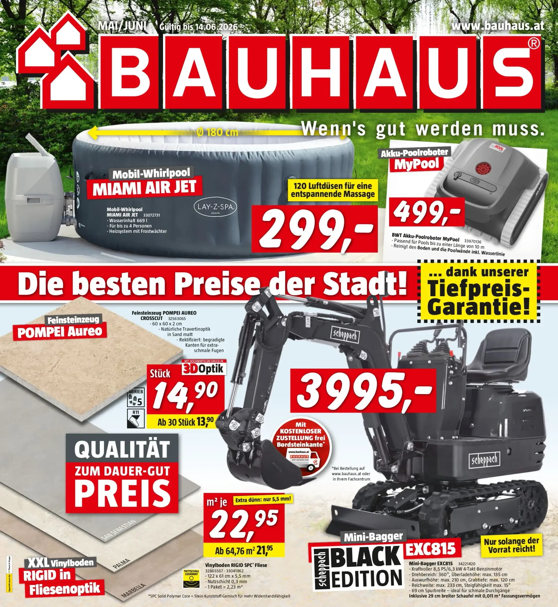Bauhaus - Ofertas de Mayo/Junio von 26. Mai bis 14. Juni 2026 - Flugblätt seite  1