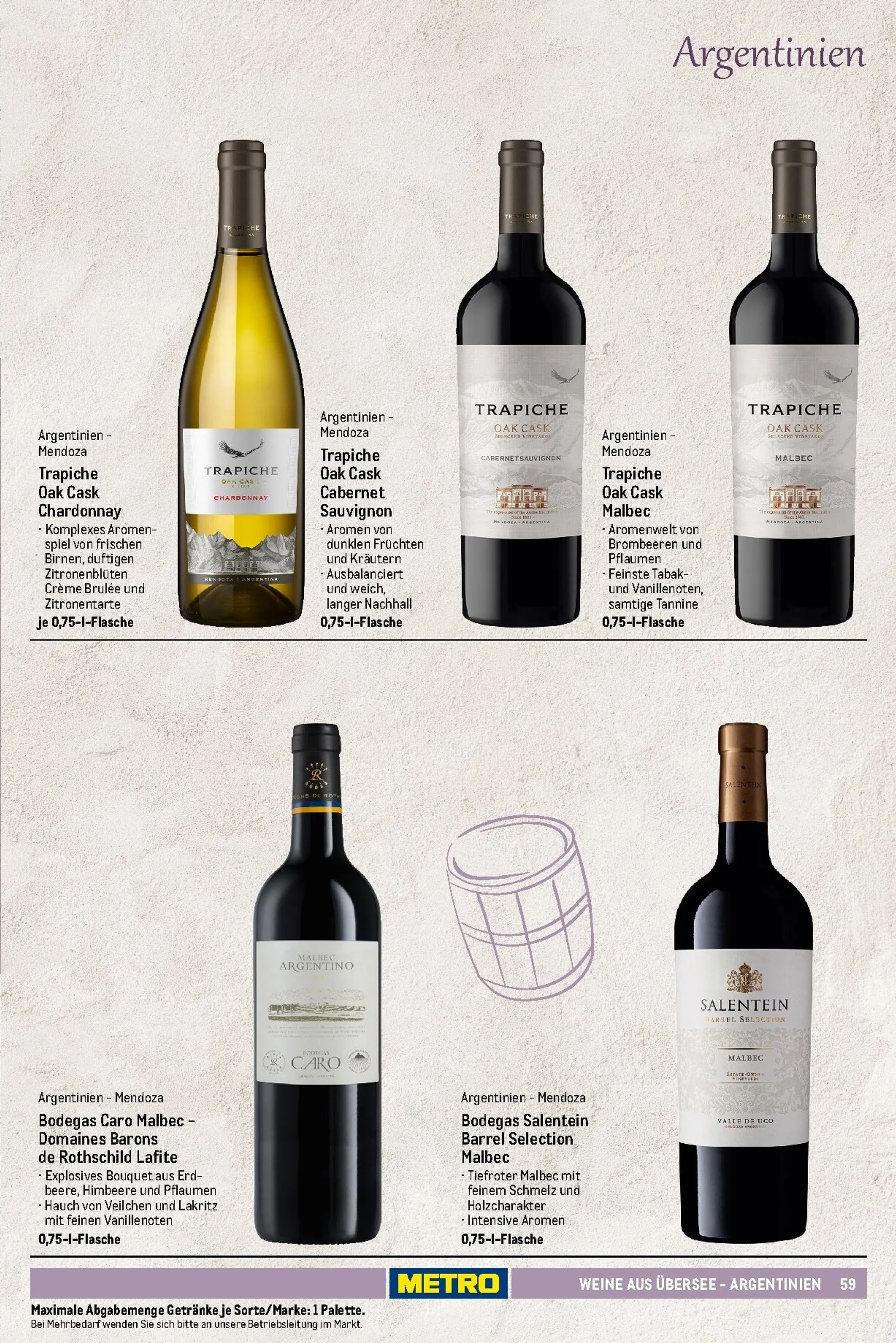 Sortimentskatalog Wein und Sekt für die perfekte Weinkarte von 1. November bis 30. September 2026 - Prospekt seite 60