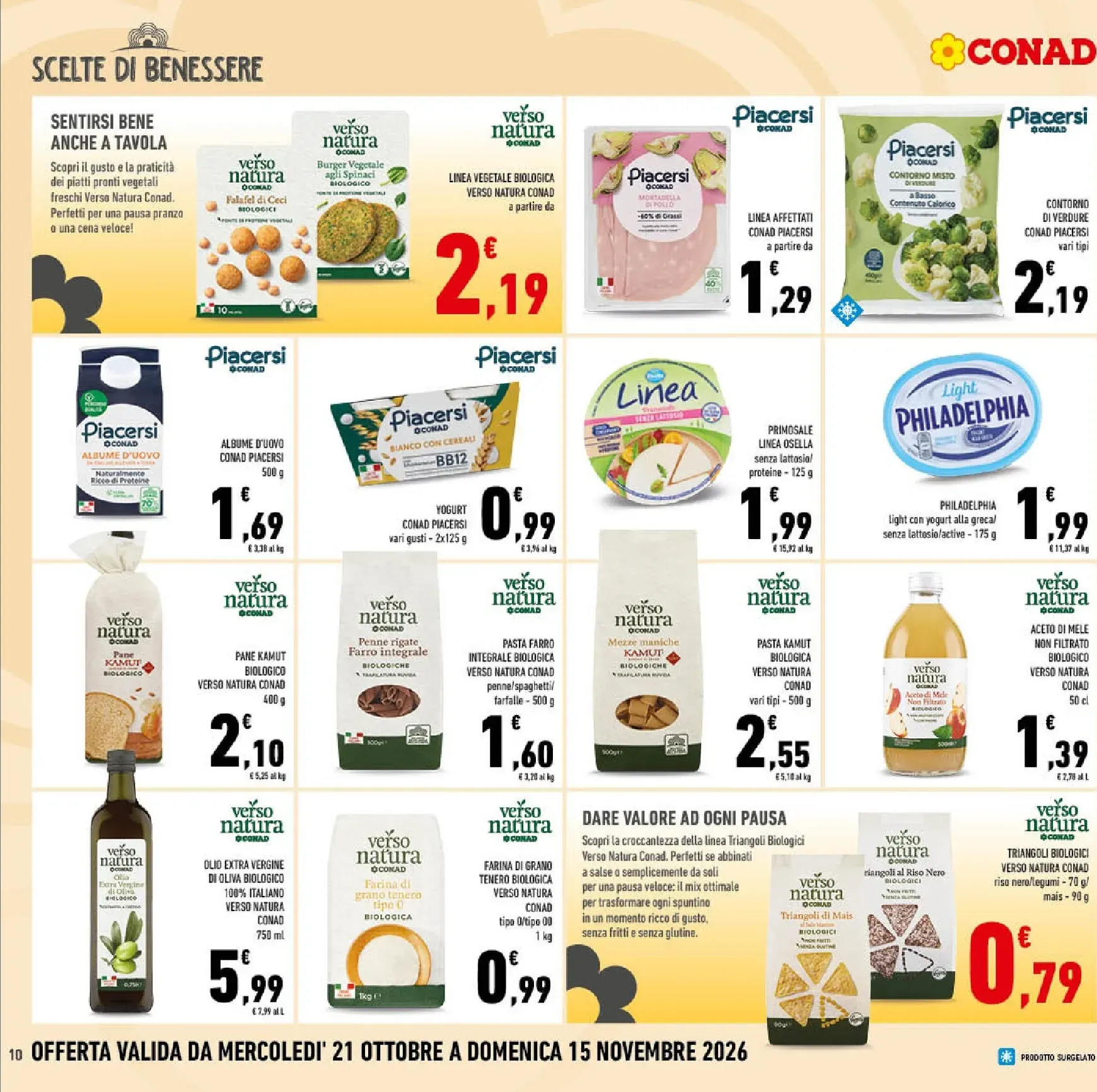 Conad Taglio Netto da 21 ottobre a 1 novembre di 2026 - Pagina del volantino 10