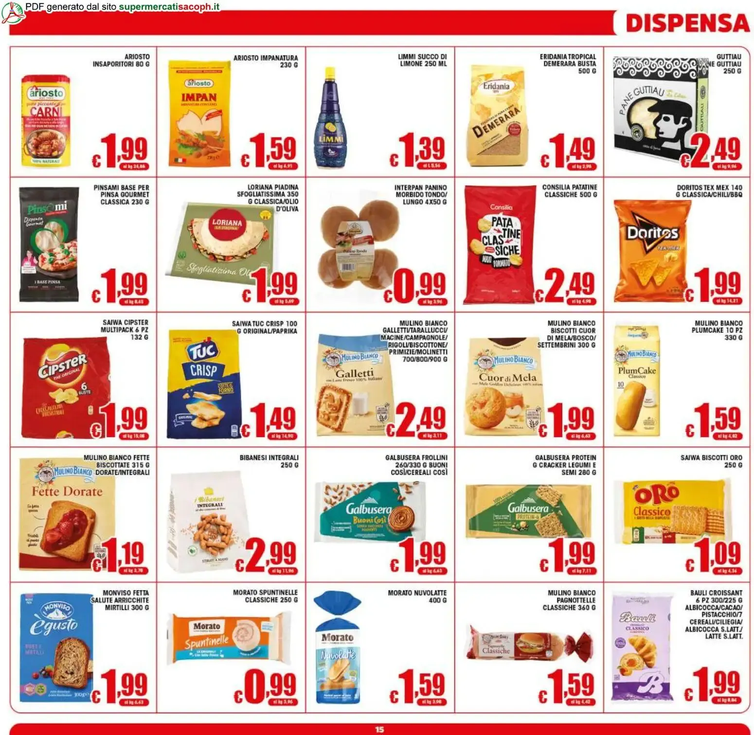 Sacoph volantino dal 12/08/2026 - online Offerte da 12 agosto a 20 agosto di 2026 - Pagina del volantino 15