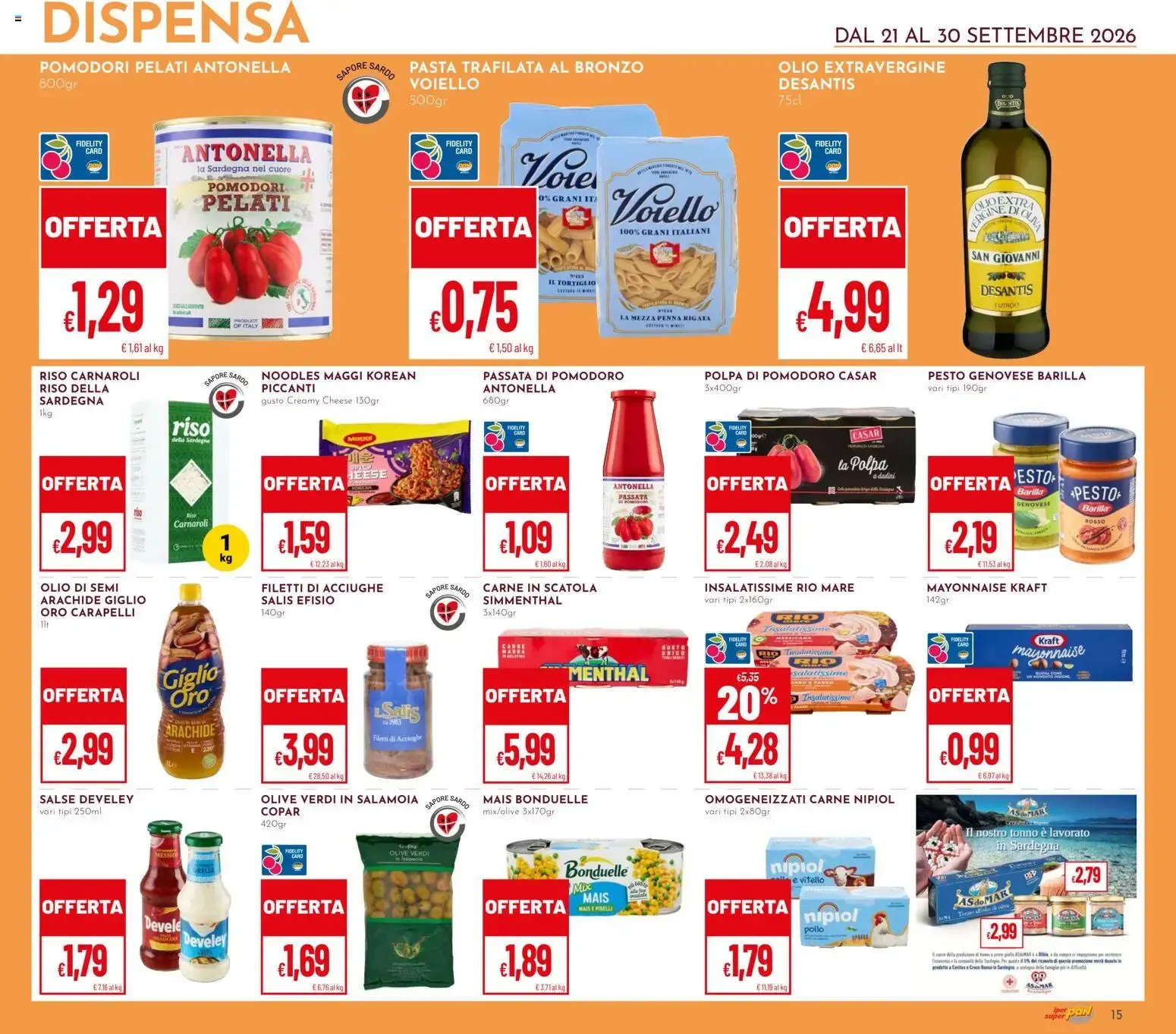 LA SARDEGNA DA GUSTARE da 21 settembre a 30 settembre di 2026 - Pagina del volantino 15