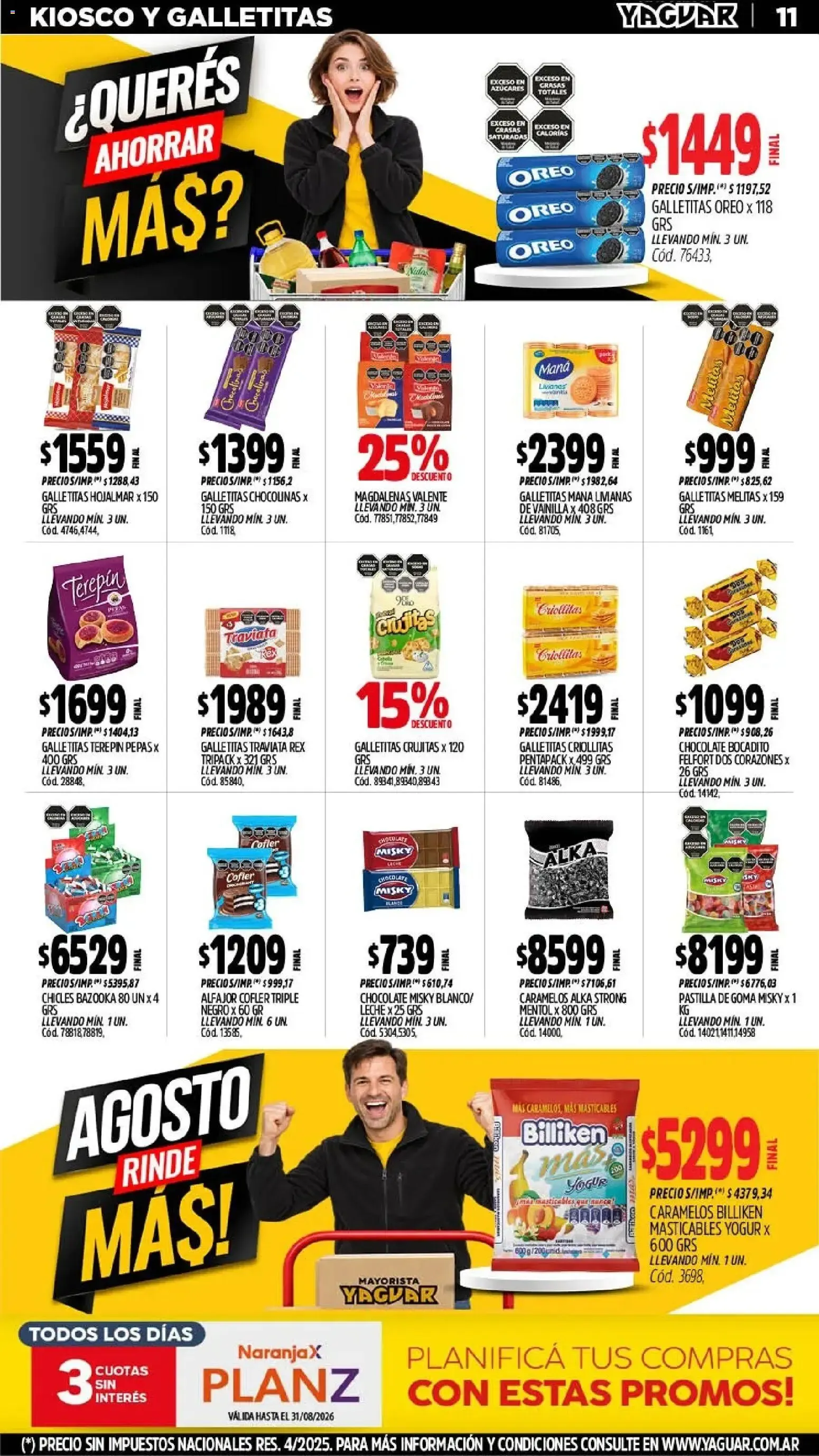 Ofertas de Mayorista Yaguar - Agosto Rinde Más! 24 de agosto al 30 de agosto 2026 - Página 12 del catálogo