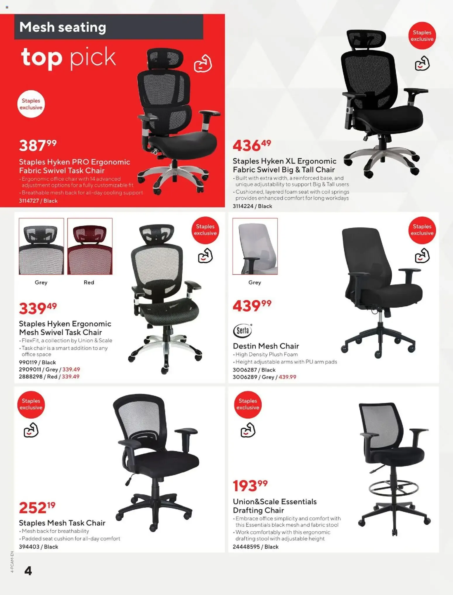 Staples In-stock Furniture Guide 2026 | 27 from August 12 to July 27 2027 - flyer page 4