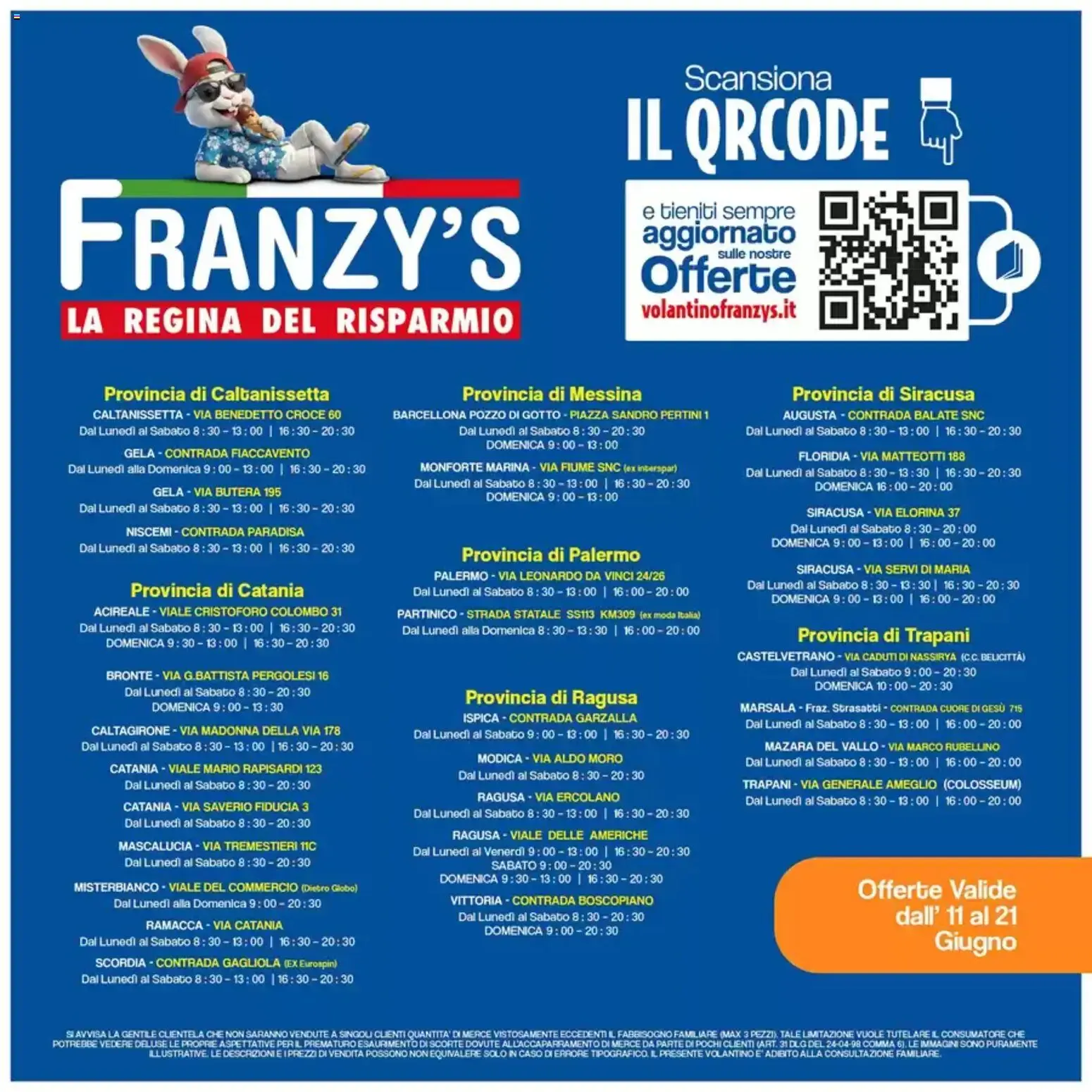 Franzy's volantino dal 11/06/2026 - online Offerte da 11 giugno a 21 giugno di 2026 - Pagina del volantino 16