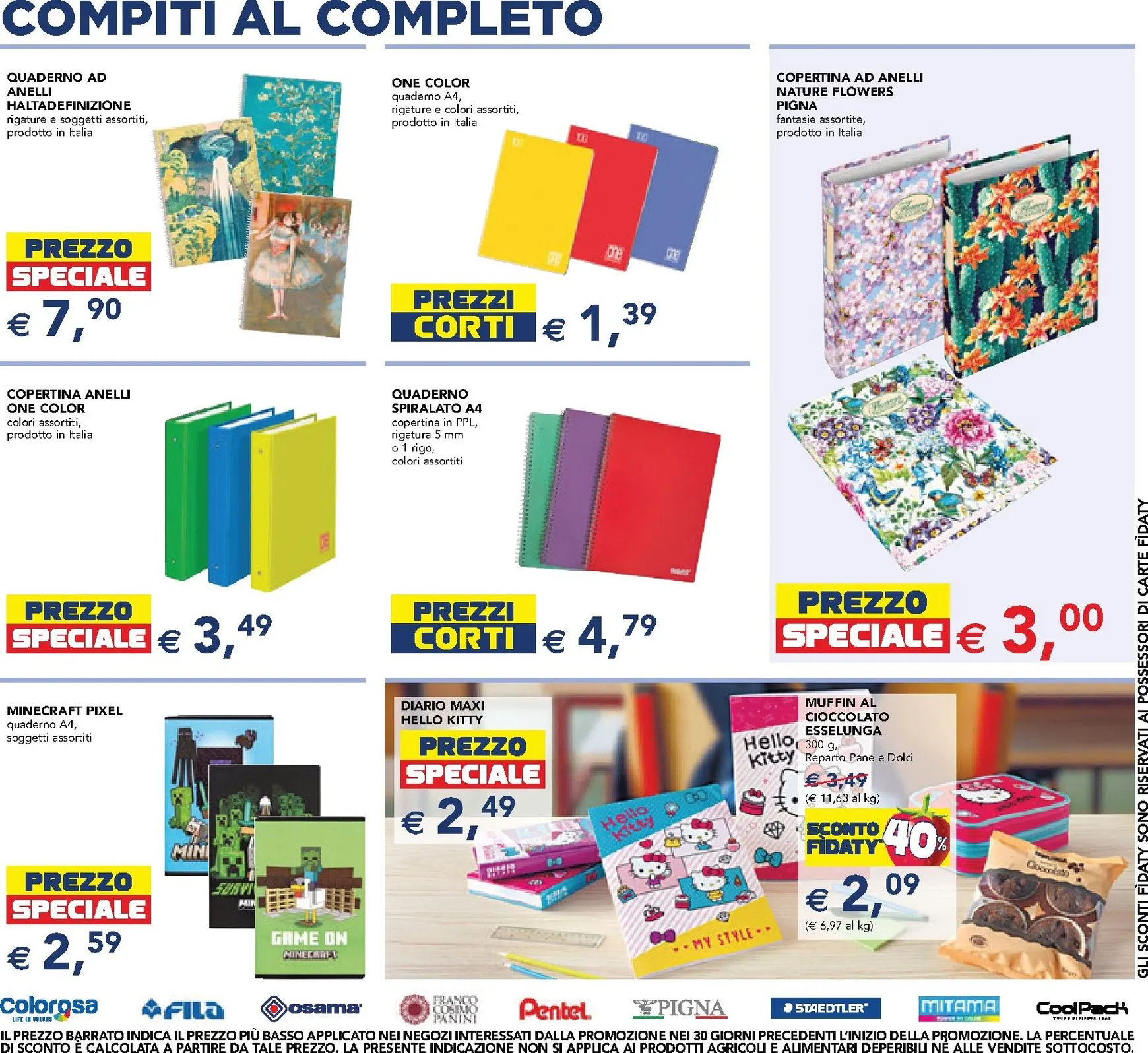 Volantino attuale di Esselunga - Scuola e Colazione valido dal lunedì 24/08/2026 al mercoledì 09/09/2026 da 24 agosto a 9 settembre di 2026 - Pagina del volantino 7