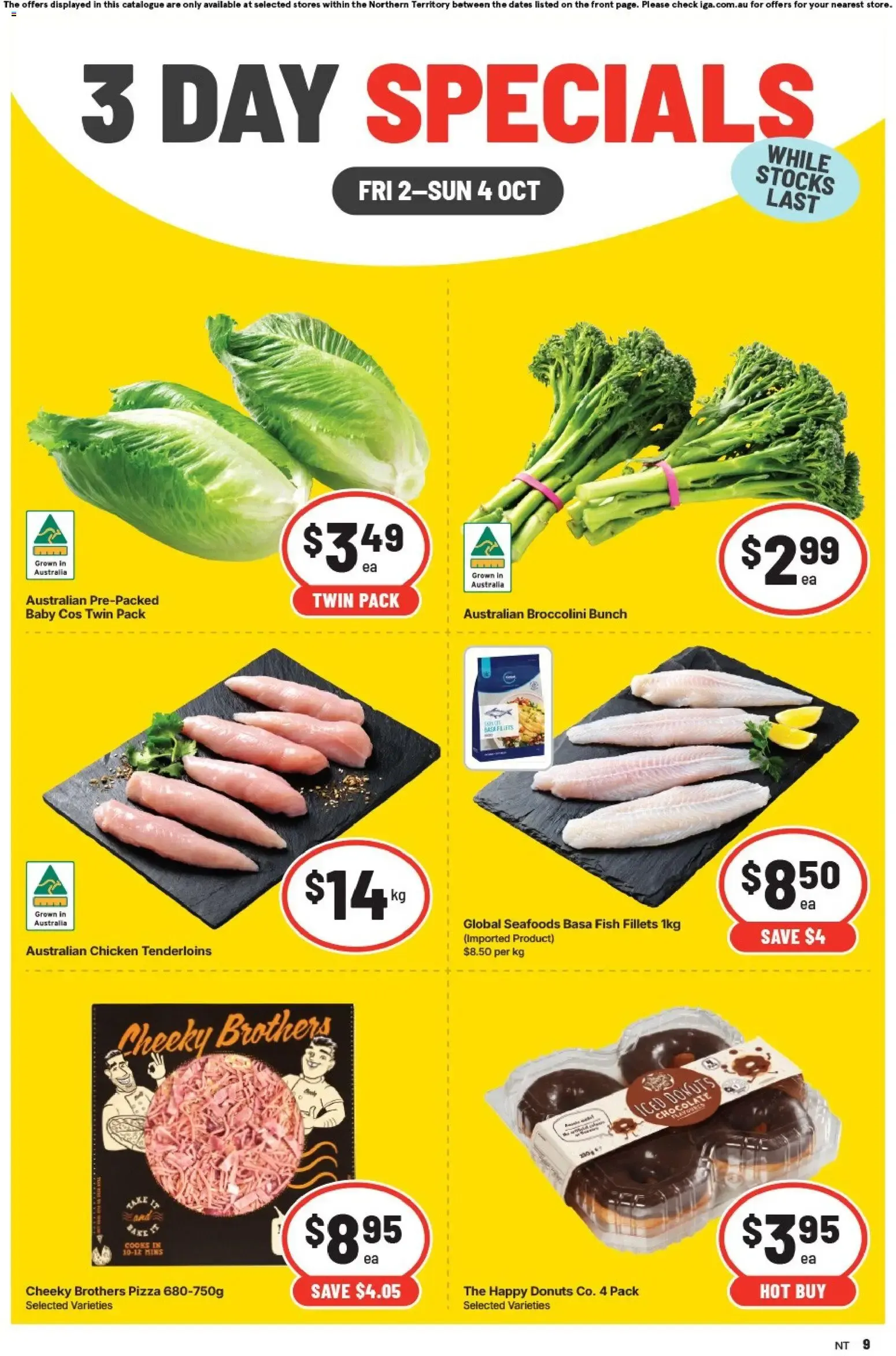 3 DAY SPECIALS - Catalogue valid from 2 October to 4 October 2026 - page 1