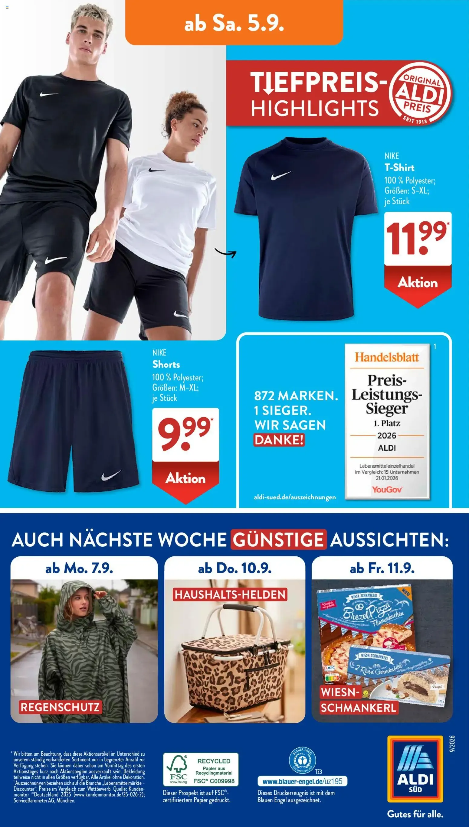 ALDI SÜD Tiefpreis-Highlight Prospekt von 31. August bis 5. September 2026 - Prospekt seite 15