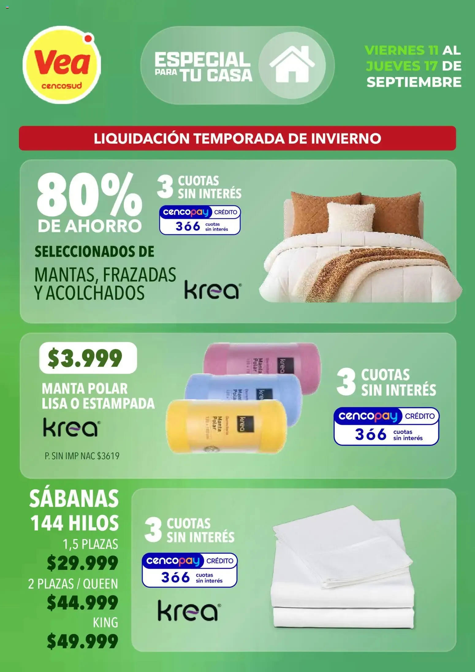 Ofertas de Vea - Especial para tu casa del 11/09/2026 - 16/09/2026 11 de septiembre al 16 de septiembre 2026 - Página 7 del catálogo