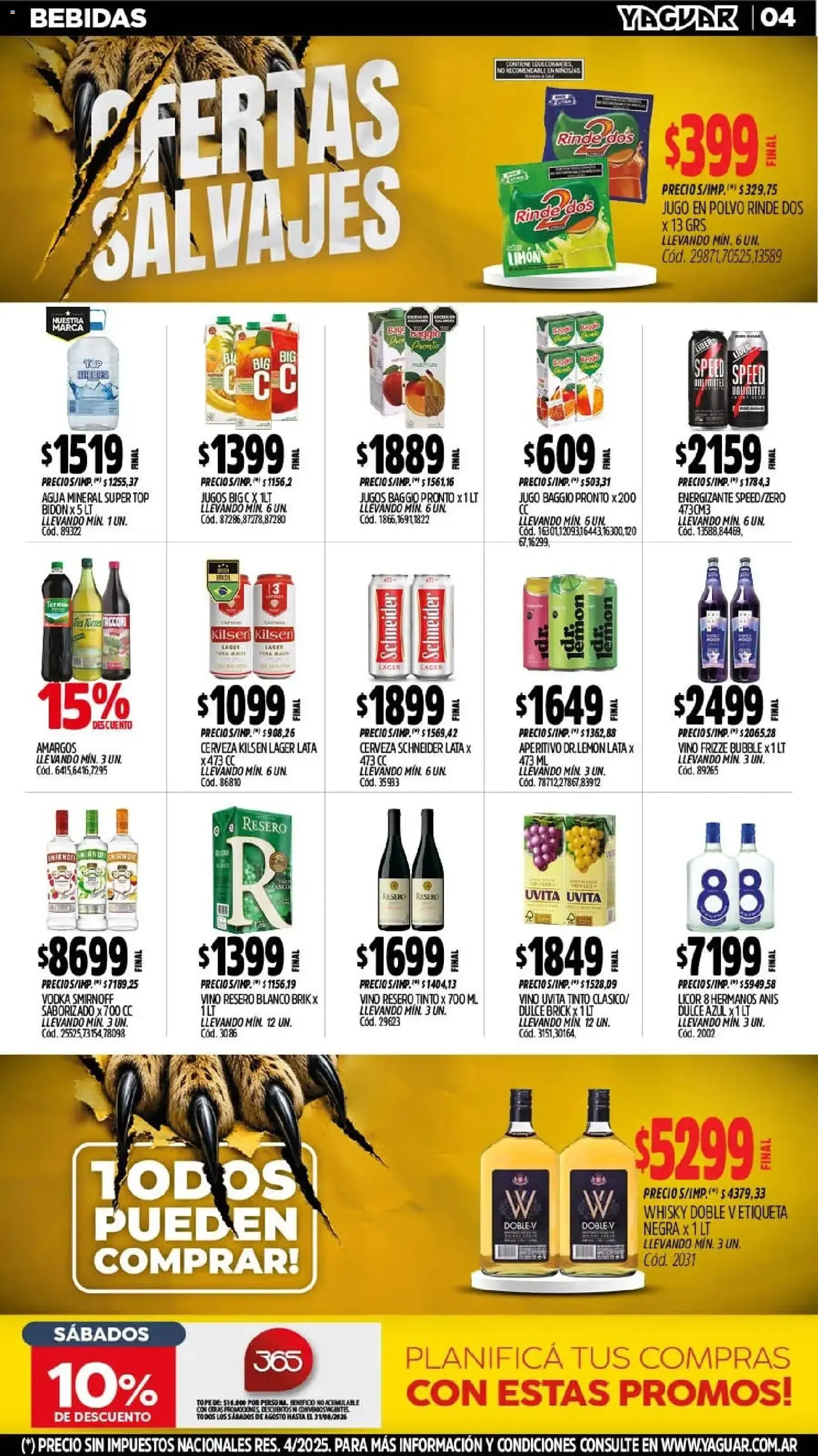 Ofertas de Mayorista Yaguar - Ofertas Salvajes 3 de agosto al 9 de agosto 2026 - Página 5 del catálogo