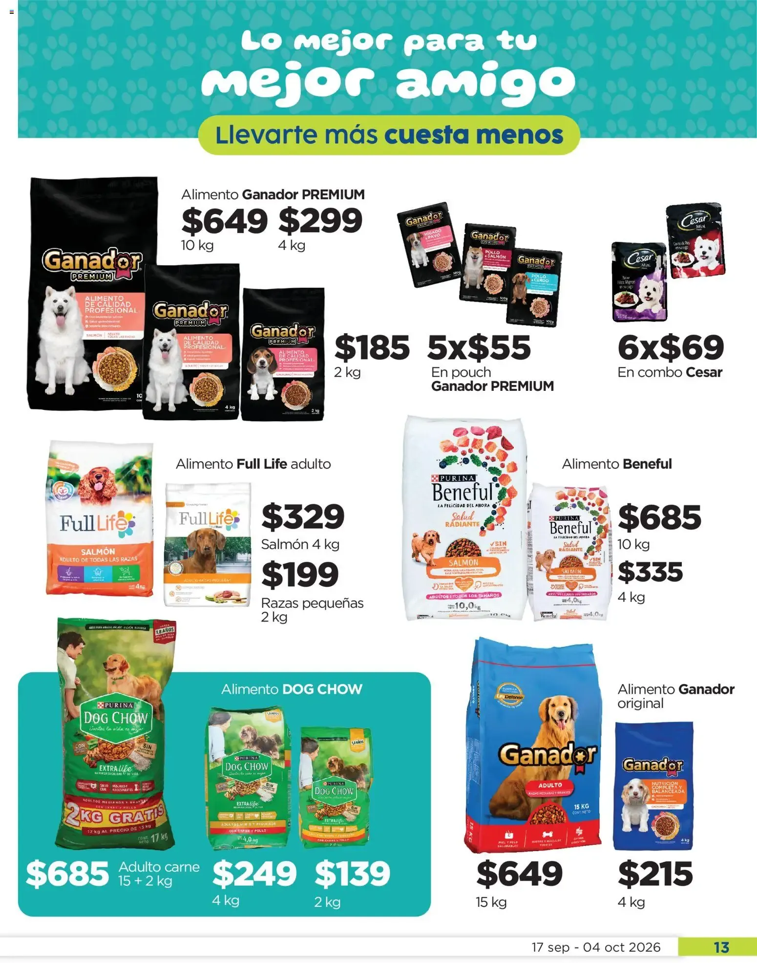 Catálogo de Chedraui folleto Llevarte más cuesta menos (17/09/2026 - 04/10/2026) - catálogo en línea 17 de septiembre al 4 de octubre 2026 - Pagina 13