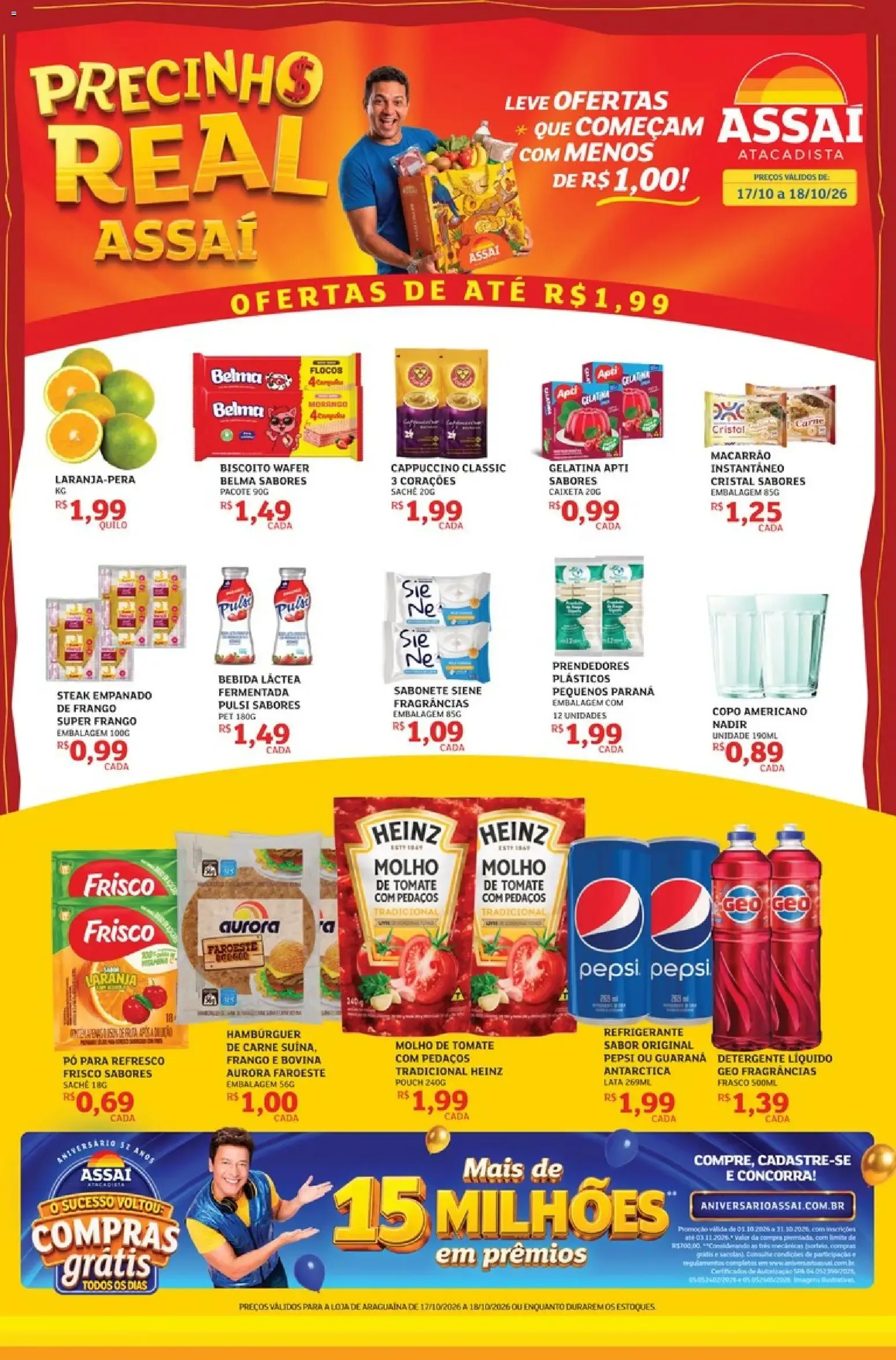 Encarte de Assaí Atacadista ofertas - TO de 17/10/2026 | Promoções Online 17 de outubro até 18 de outubro 2026 - Pagina 1