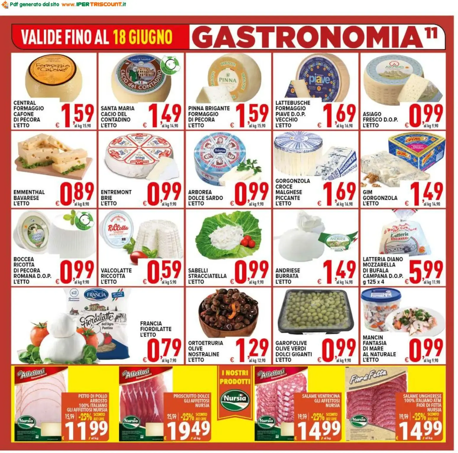 Ipertriscount volantino dal 10/06/2026 - online Offerte da 10 giugno a 18 giugno di 2026 - Pagina del volantino 11