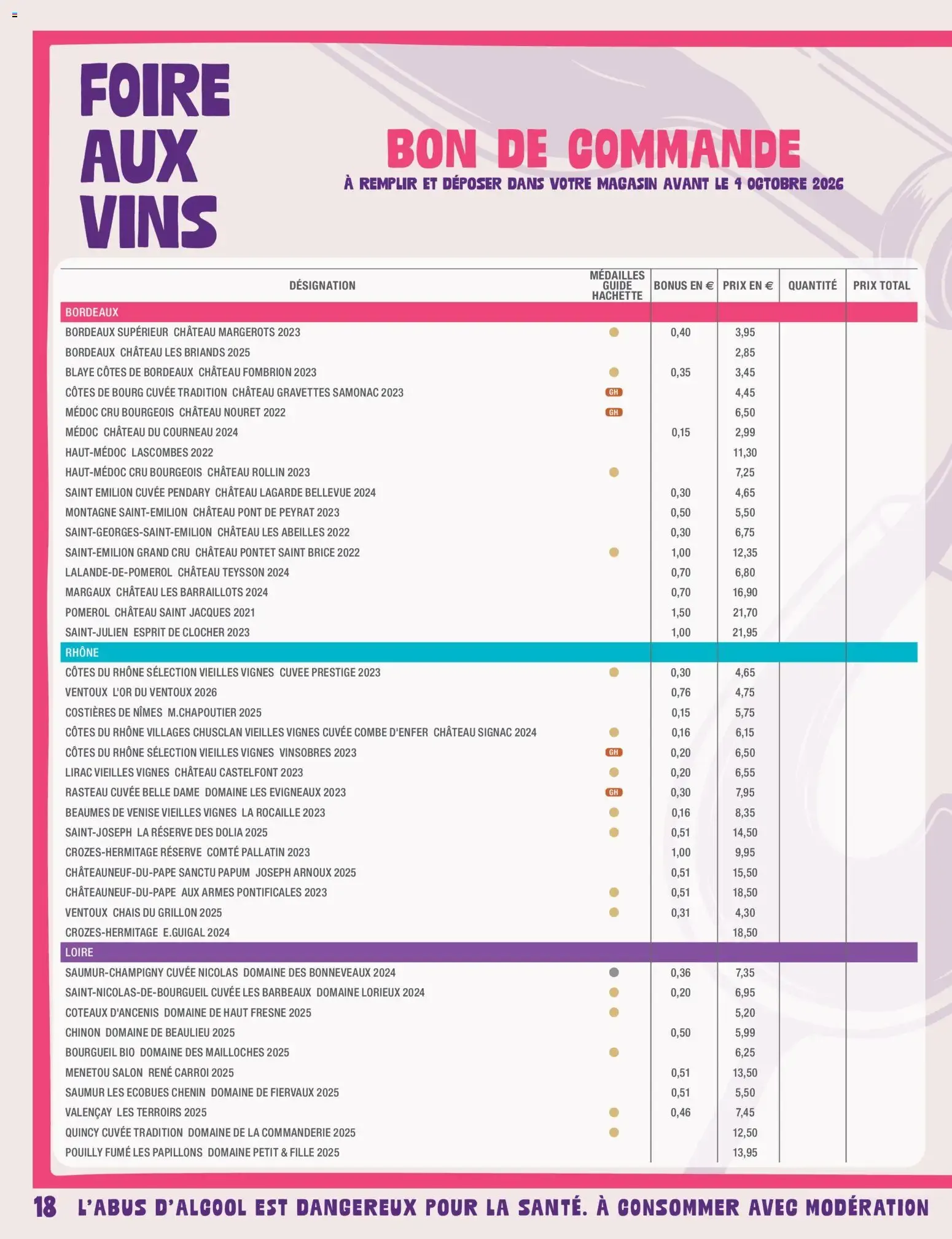 Foire aux Vins Supermarchés G20 du 23 septembre au 11 octobre 2026 - Catalogue page 18