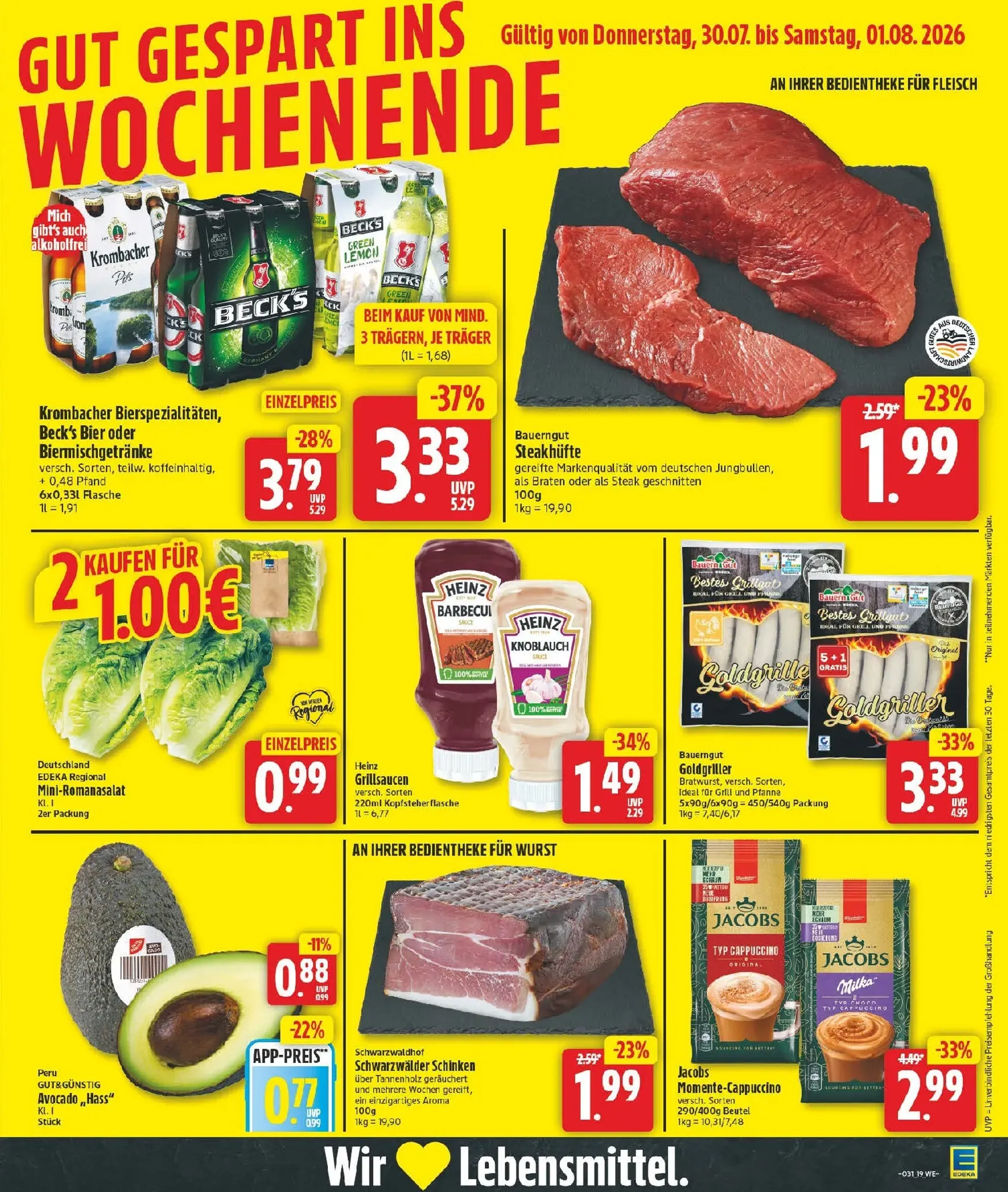 Edeka Prospekt – von Montag 27.07.2026 bis Samstag 01.08.2026 von 27. Juli bis 1. August 2026 - Prospekt seite 23