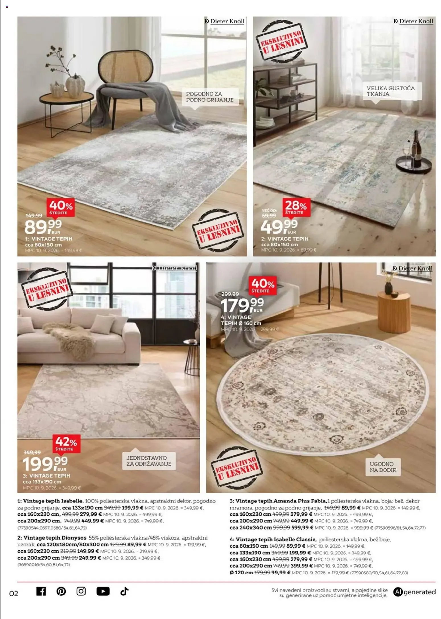 Katalog Lesnina Katalog Toplina pri svakom koraku novi od 01.10.2026 na listanje > letak digitalni od 1. listopada do 31. listopada 2026. - Pregled Stranica 1