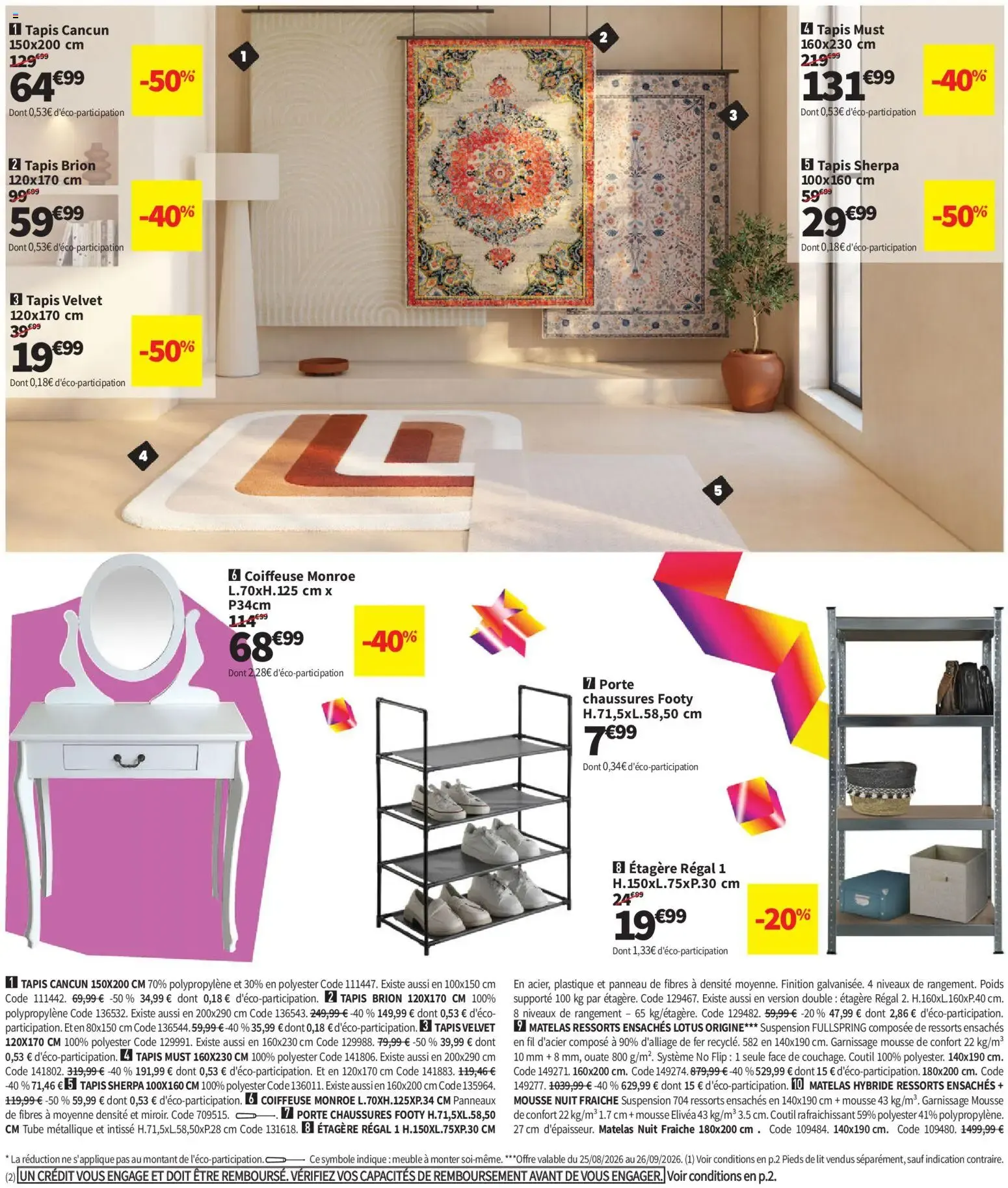 Conforama catalogue à partir du 25/08/2026 - promo en ligne du 25 août au 28 septembre 2026 - Catalogue page 18