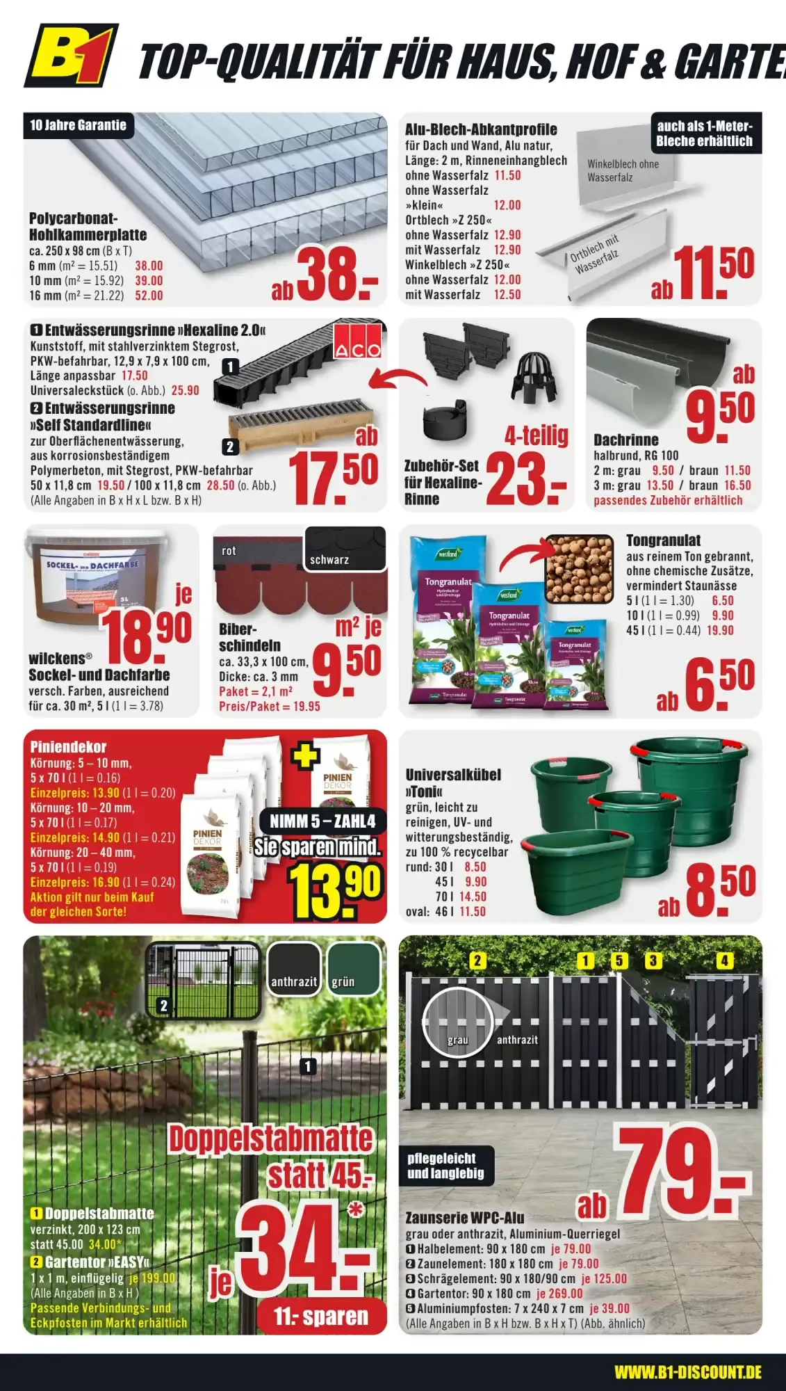 B1 Discount Baumarkt Prospekt woche 36 von 5. September bis 11. September 2026 - Prospekt seite 6