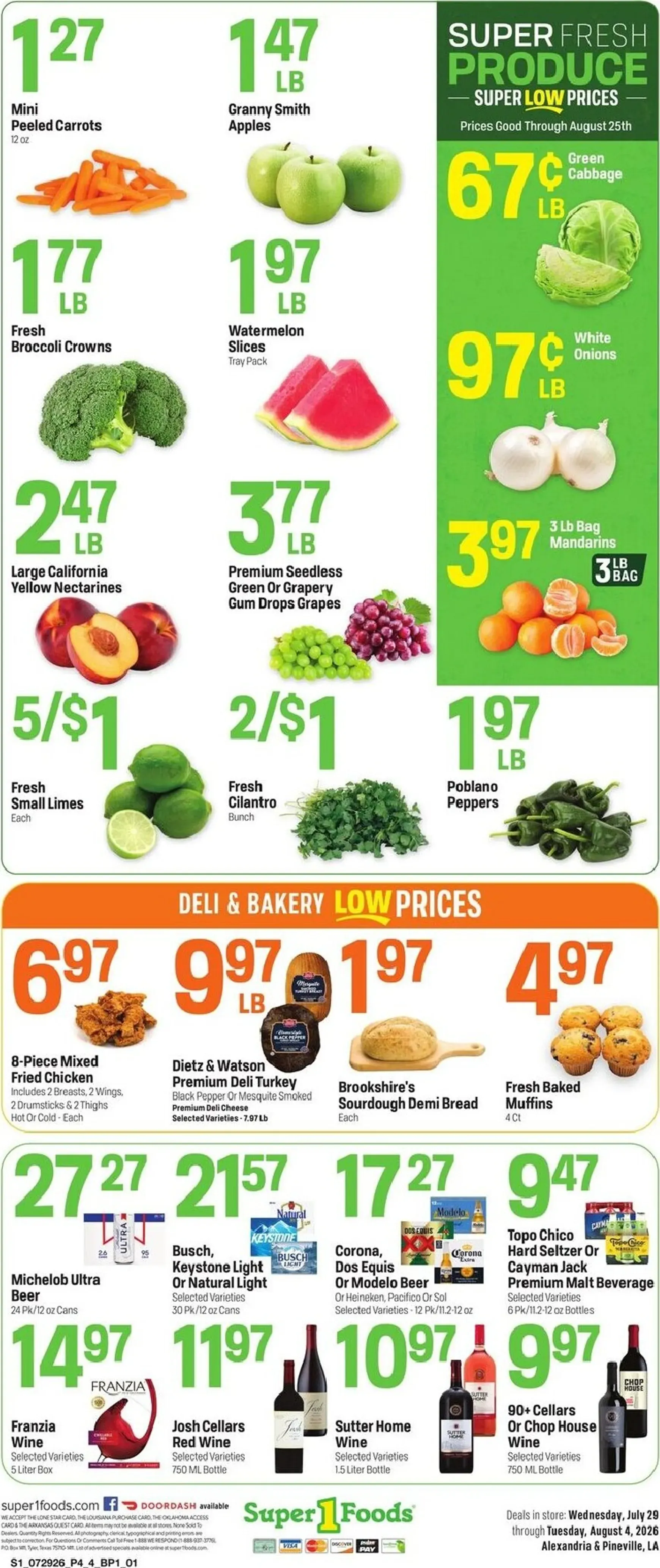 Weekly ad Current Super 1 Foods leaflet valid from Wednesday 07/29/2026 to Tuesday 08/04/2026 from July 29 to August 4 2026 - Page 4