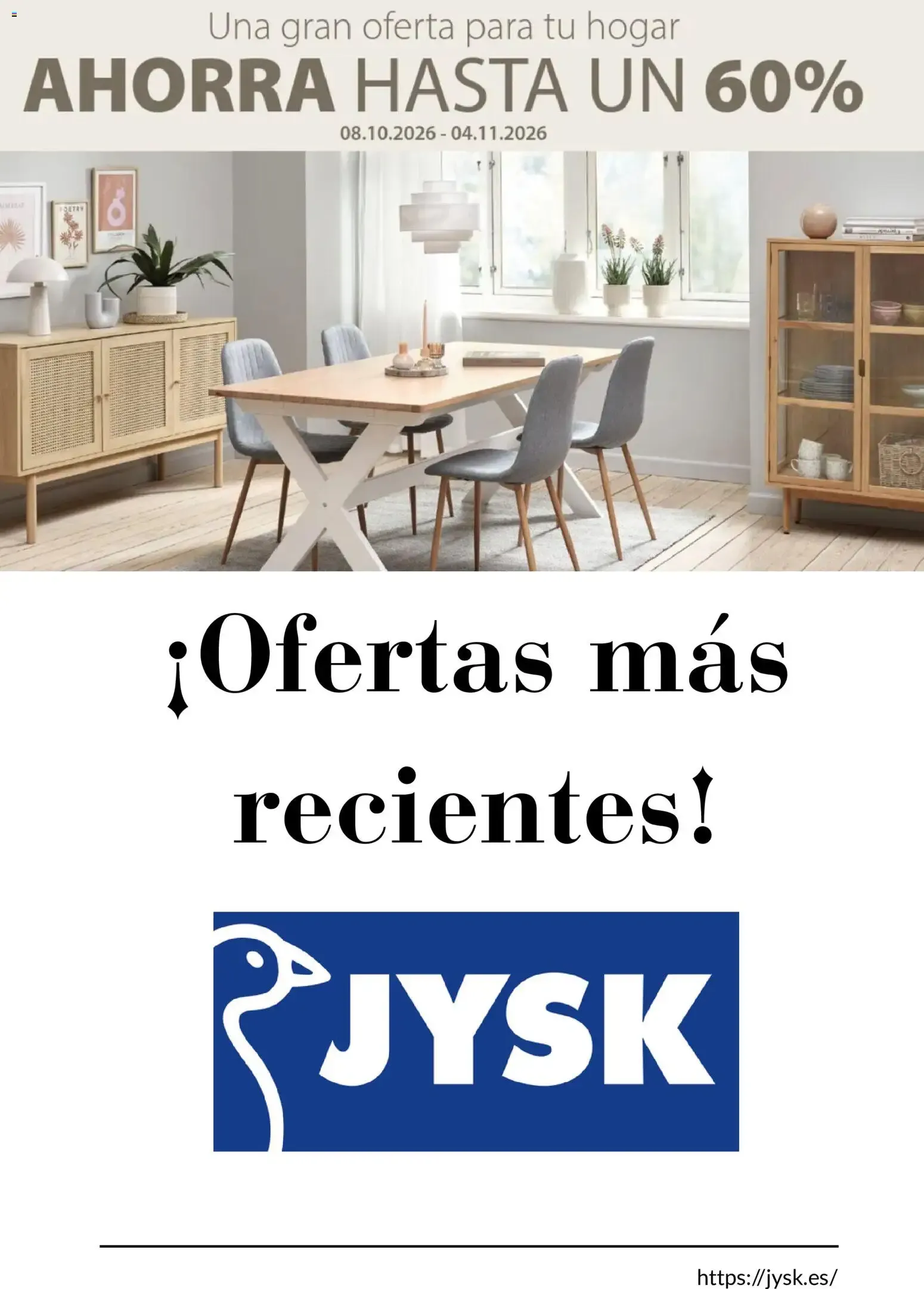 Catálogo de JYSK catálogo 08/10/2026 - 04/11/2026 8 de octubre al 4 de noviembre 2026 - Página 1