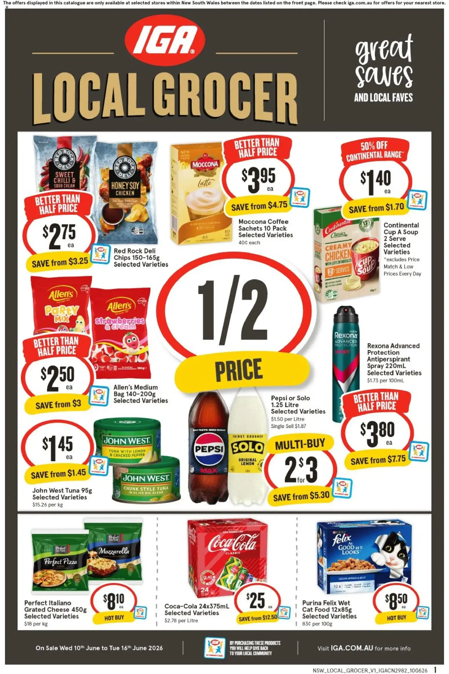 IGA catalogue valid from 10/06/2026 > Online Australia - Catalogue valid from 10 June to 16 June 2026 - page 1