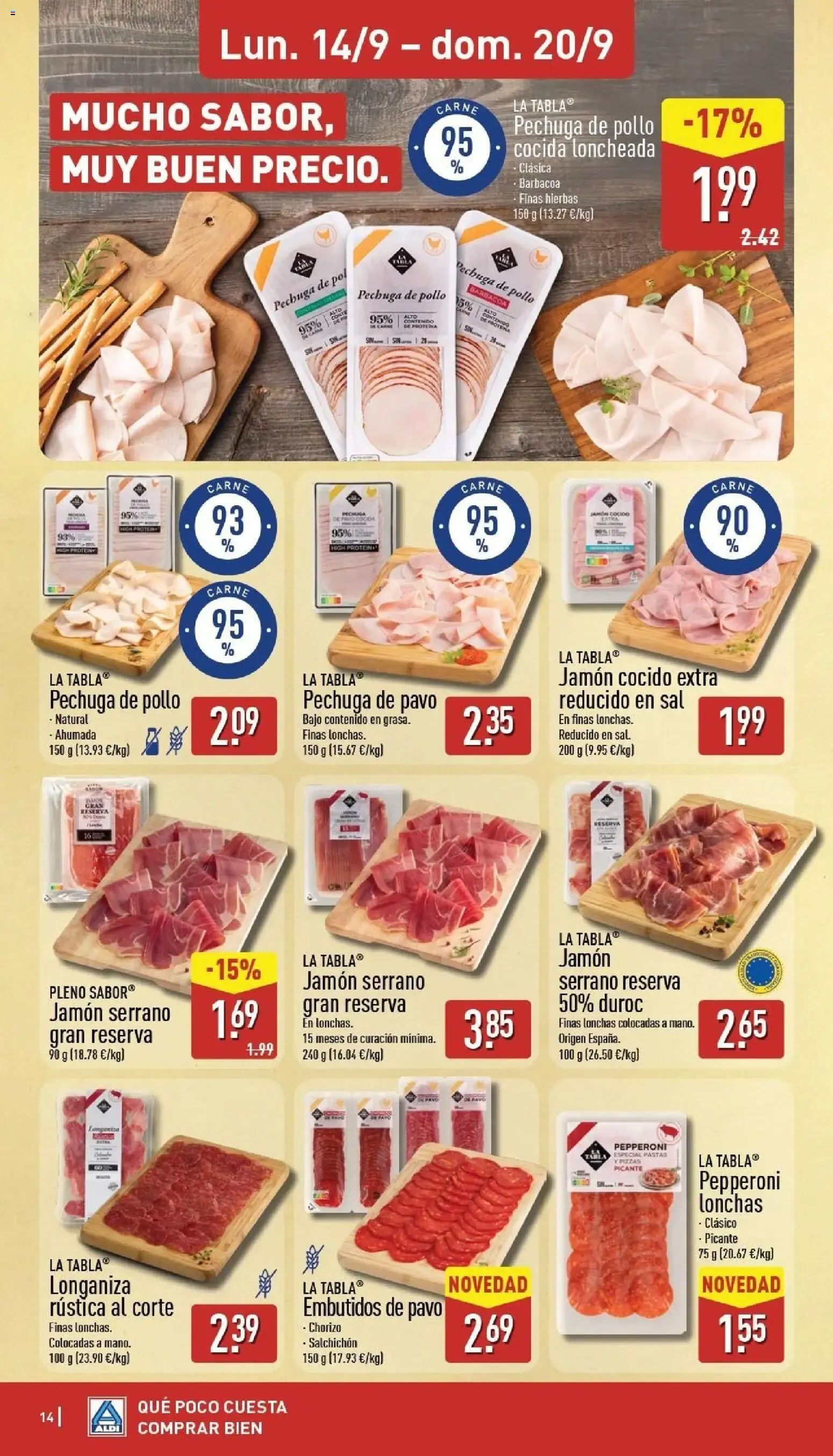 Catálogo de Aldi folleto Península del 14/09/2026 | Catálogo 14 de septiembre al 20 de septiembre 2026 - Página 14